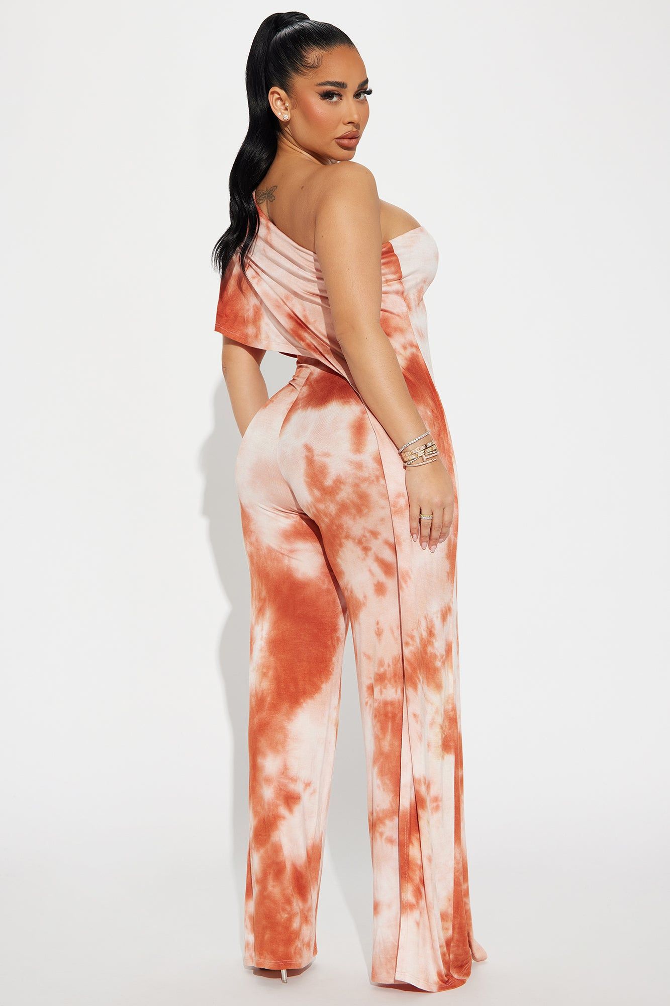 Free Spirit Tie Dye Jumpsuit - Rust/combo sold by Fashion Nova product image thumbnail 3