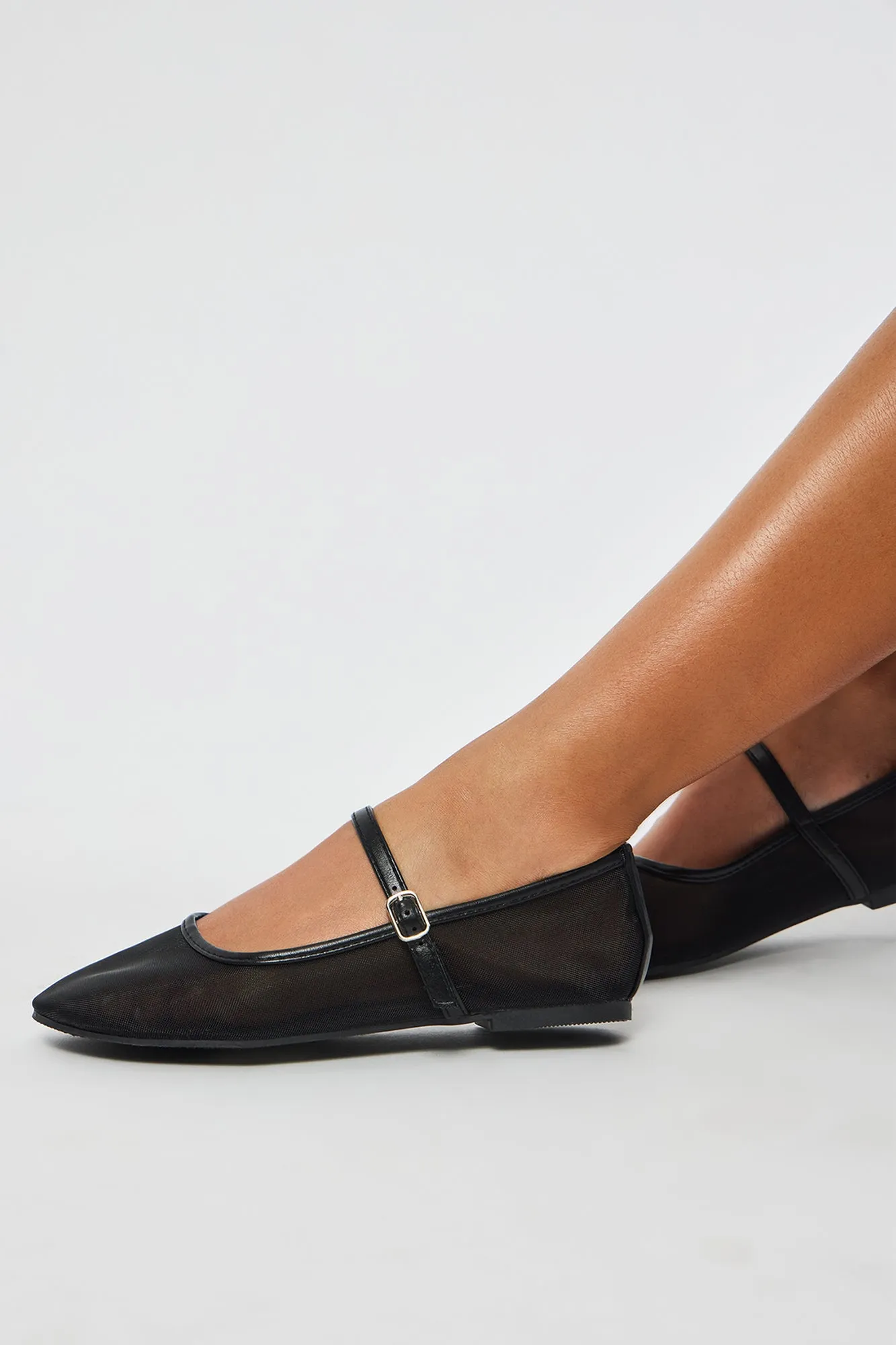 Naples Mesh Flats - Black sold by Fashion Nova product image thumbnail 5