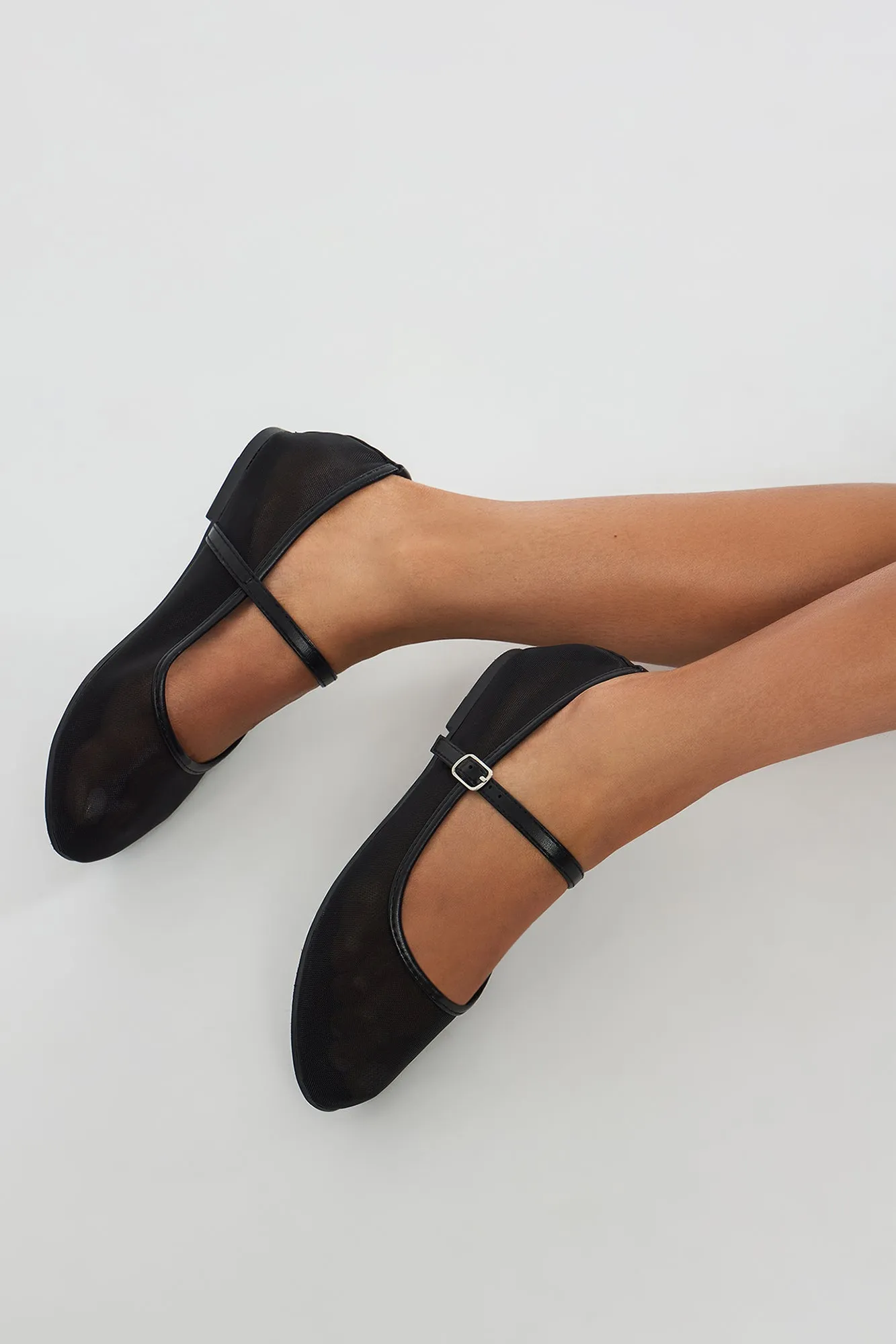 Naples Mesh Flats - Black sold by Fashion Nova product image thumbnail 3