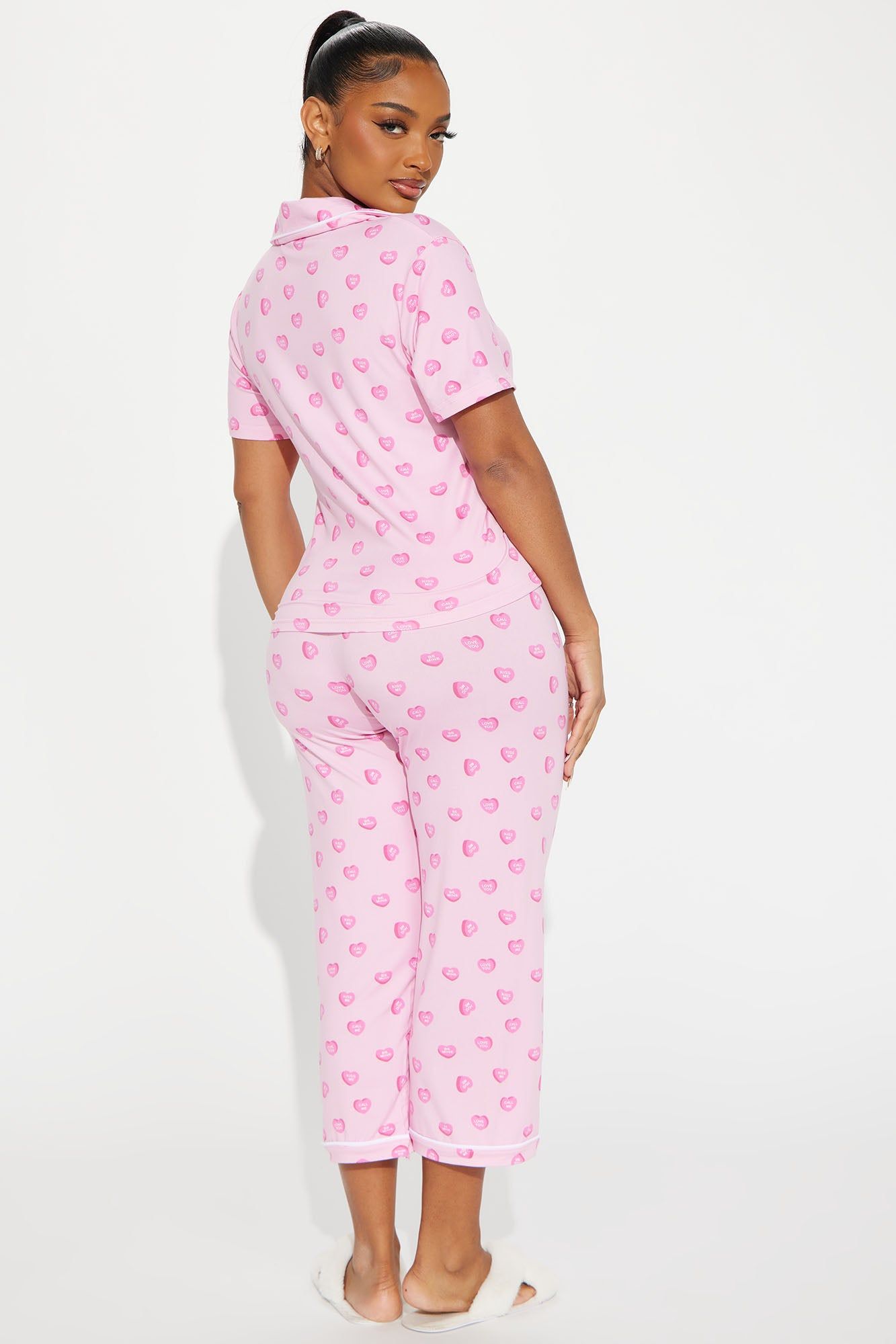 Mi Corazon PJ Pant Set - Pink/combo sold by Fashion Nova product image thumbnail 3