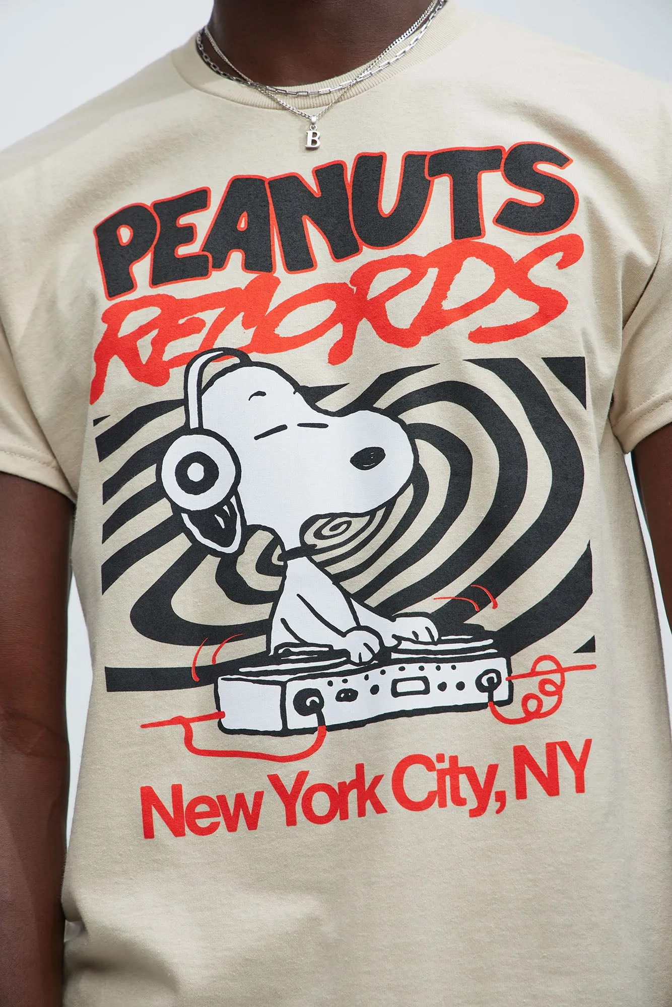Peanuts Records NYC Short Sleeve Tee - Sand sold by Fashion Nova product image thumbnail 2