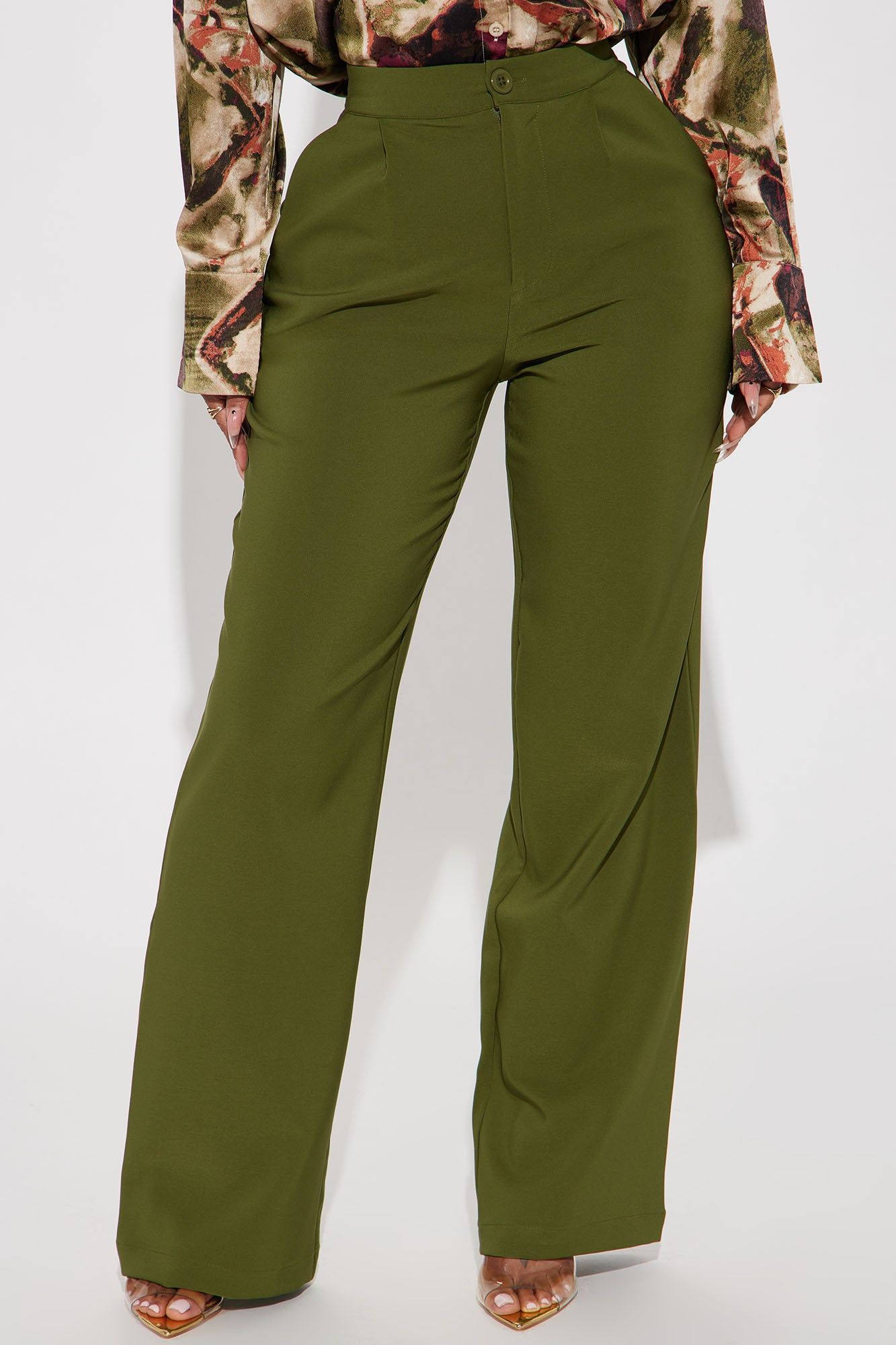 On The Go Trouser Pant - Olive sold by Fashion Nova product image thumbnail 2