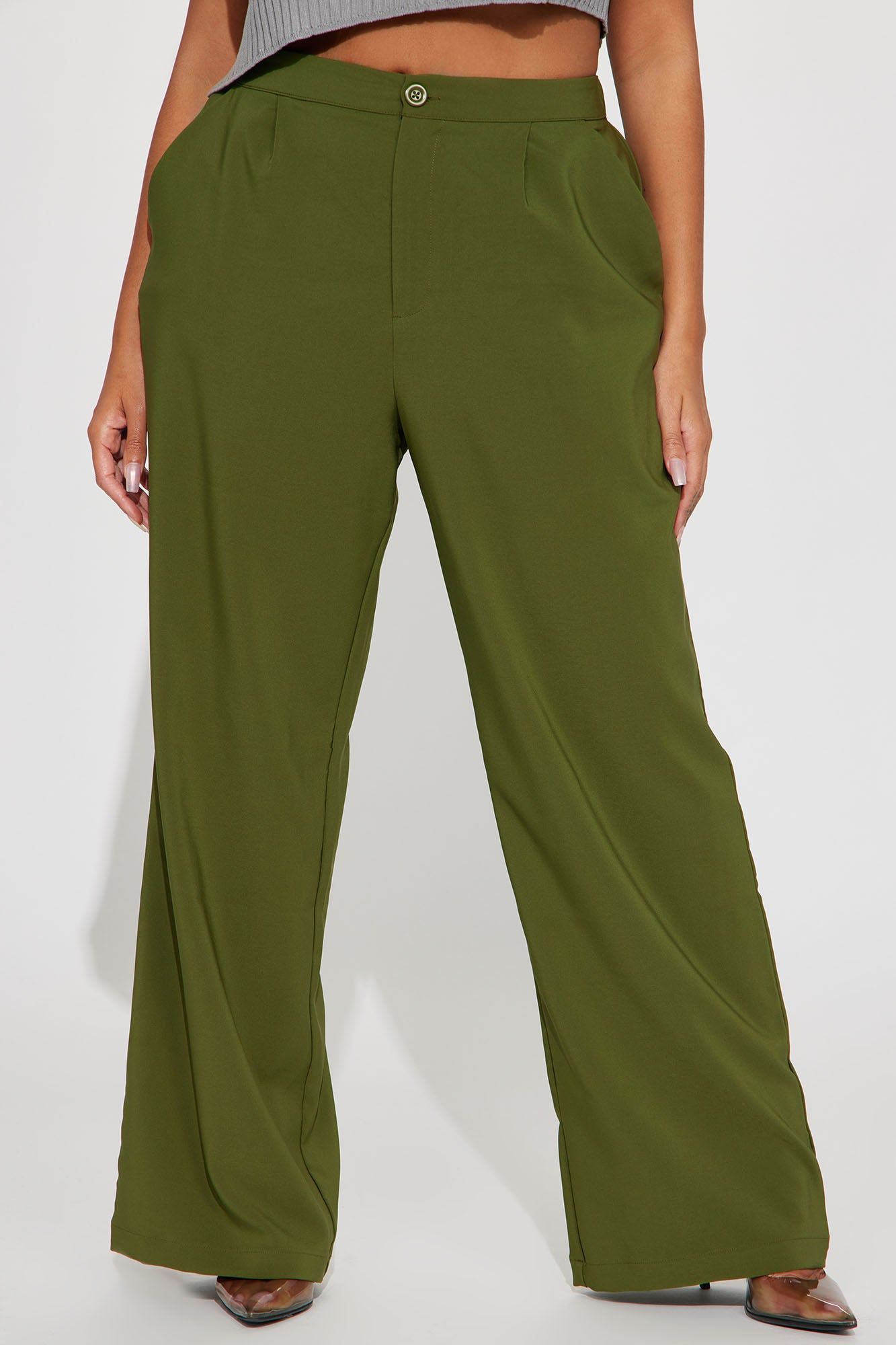 On The Go Trouser Pant - Olive sold by Fashion Nova product image thumbnail 5