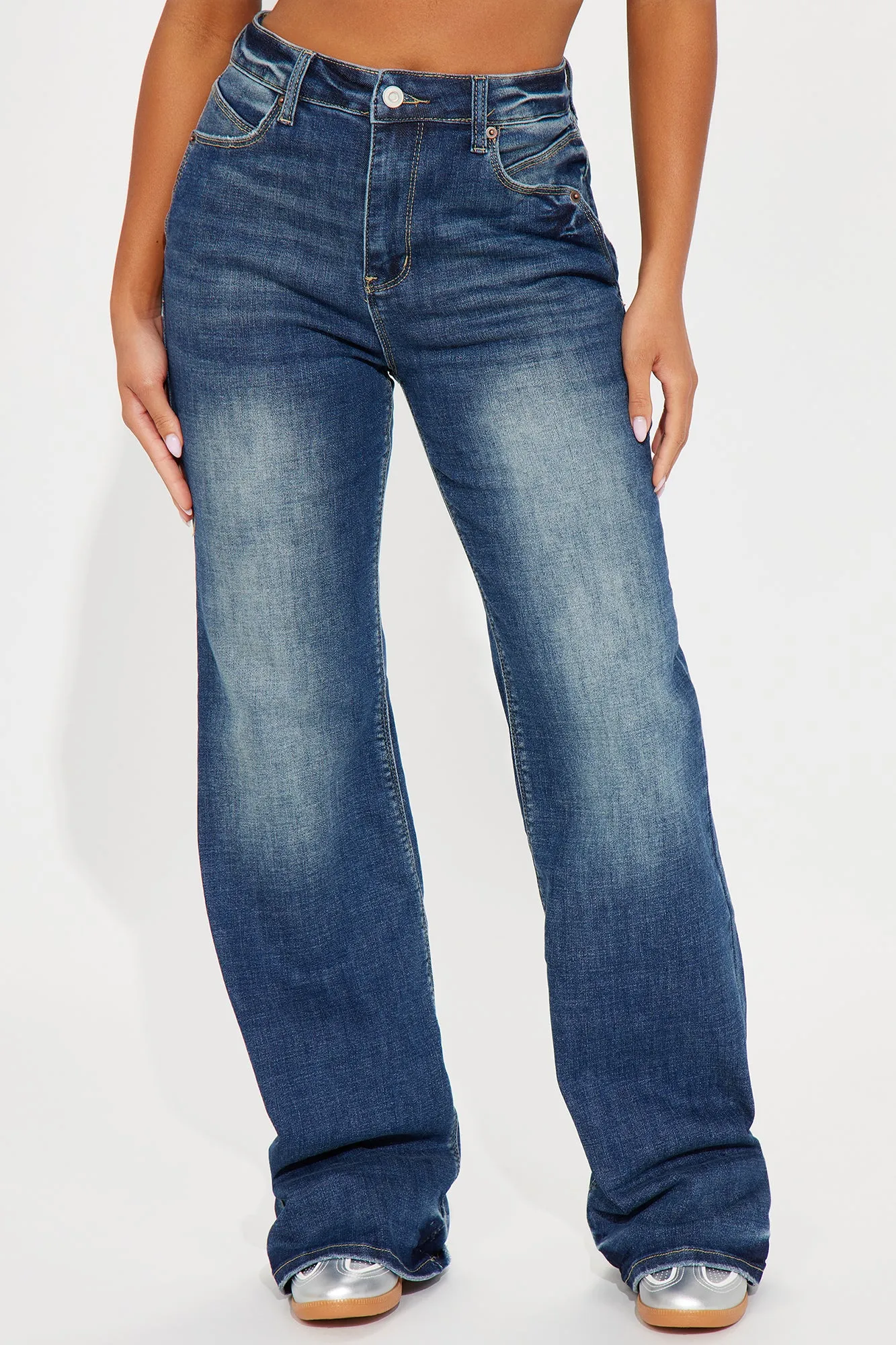 Highland Stretch Flare Jeans - Dark Wash sold by Fashion Nova product image thumbnail 2