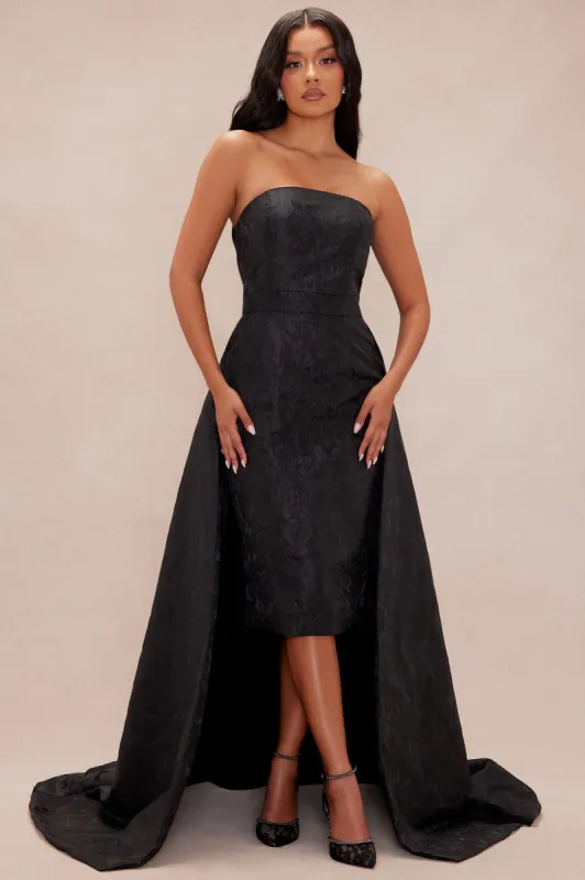 Haute Strapless Gown - Black sold by Fashion Nova