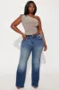 Highland Stretch Flare Jeans - Dark Wash sold by Fashion Nova
