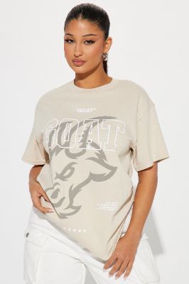 The GOAT Tshirt - Nude sold by Fashion Nova