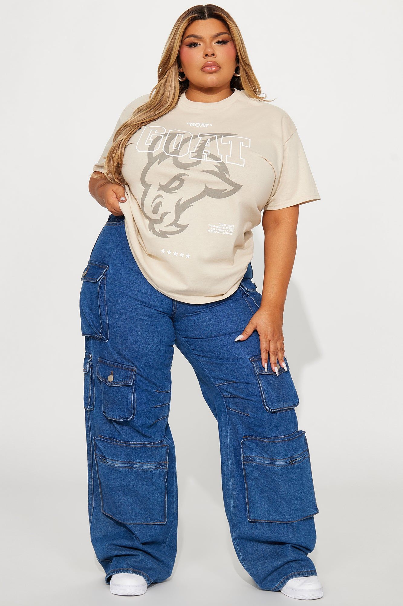 The GOAT Tshirt - Nude sold by Fashion Nova product image thumbnail 5