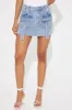 Kristy Denim Cargo Skort - Light Wash sold by Fashion Nova