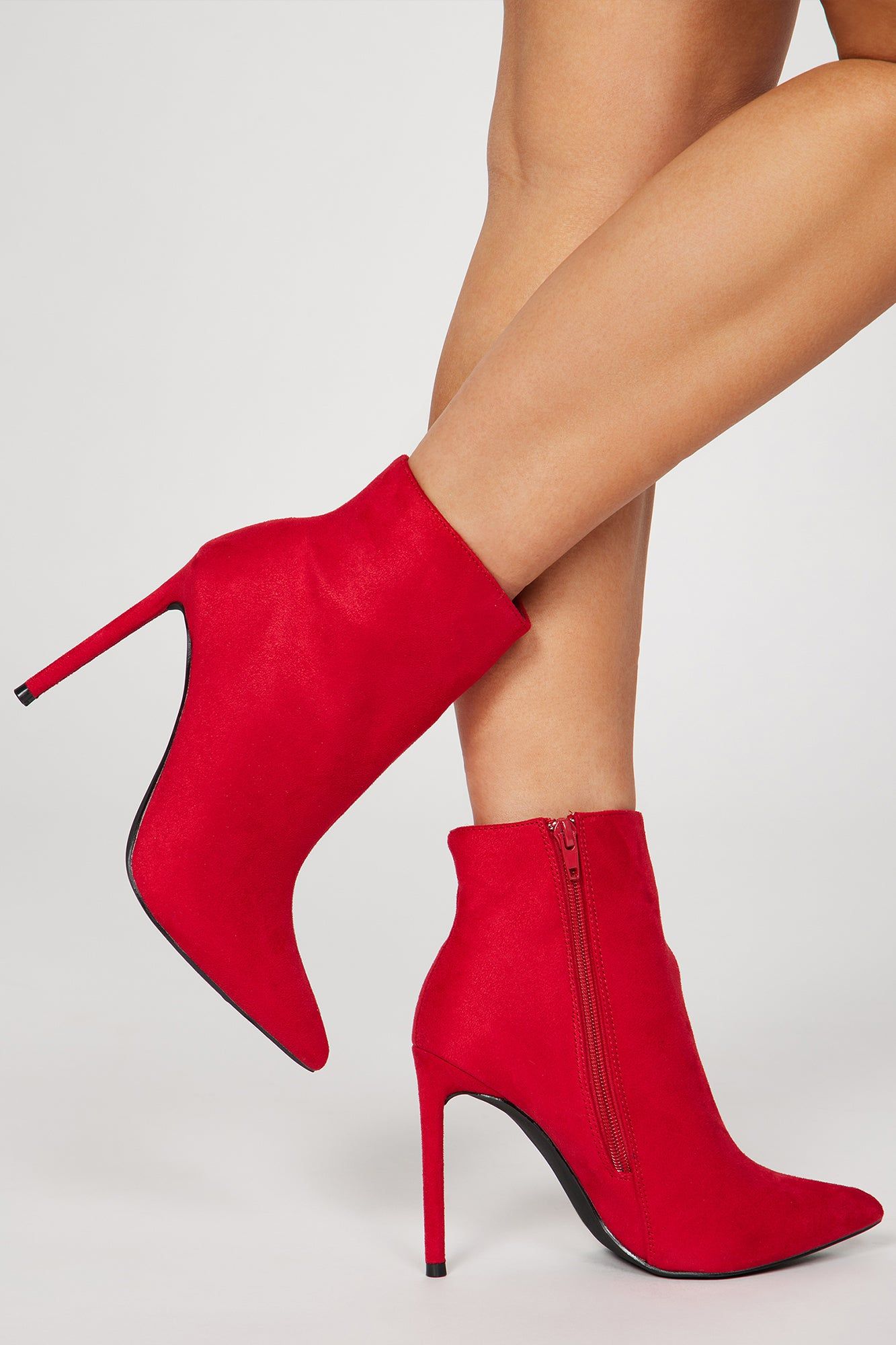 On One Condition Booties - Red sold by Fashion Nova
