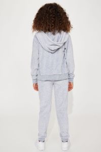 Mini Original Trendsetter II Velour Set - Heather Grey sold by Fashion Nova
