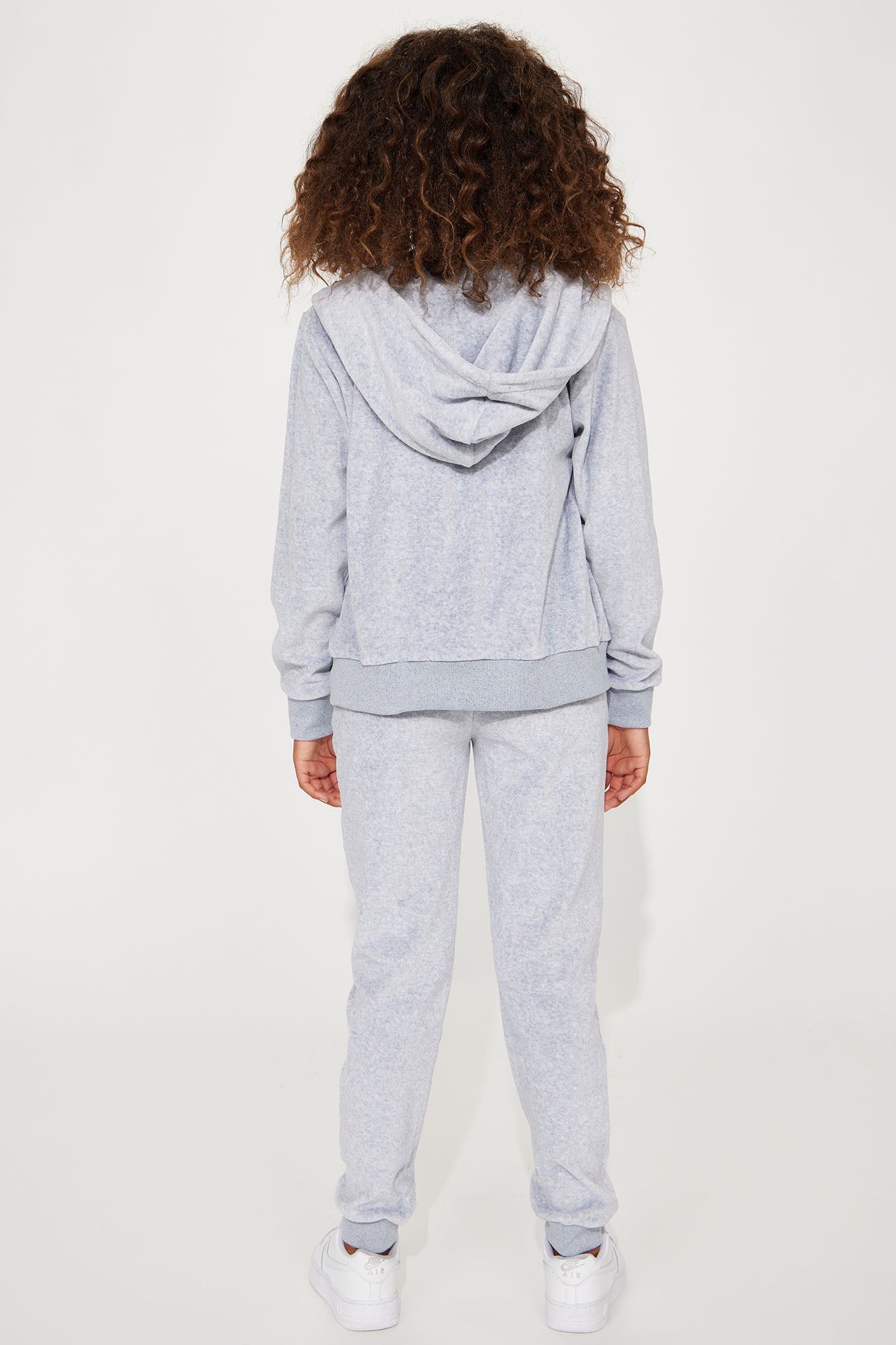 Mini Original Trendsetter II Velour Set - Heather Grey sold by Fashion Nova product image thumbnail 4