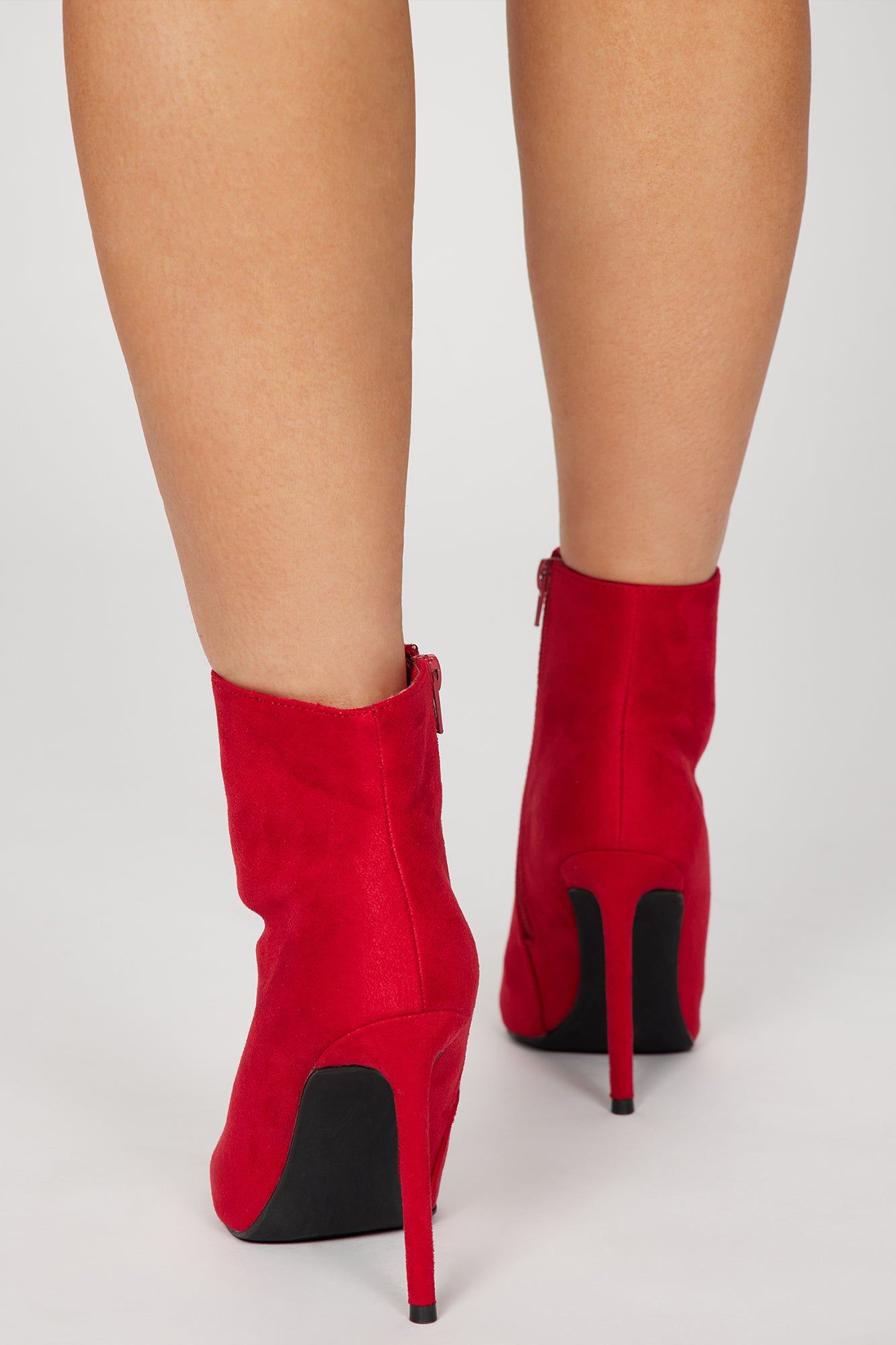 On One Condition Booties - Red sold by Fashion Nova product image thumbnail 3