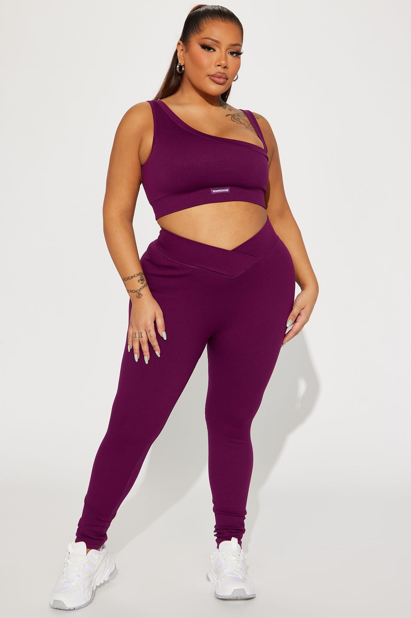 Namaste Seamless Active Leggings - Plum sold by Fashion Nova product image thumbnail 5