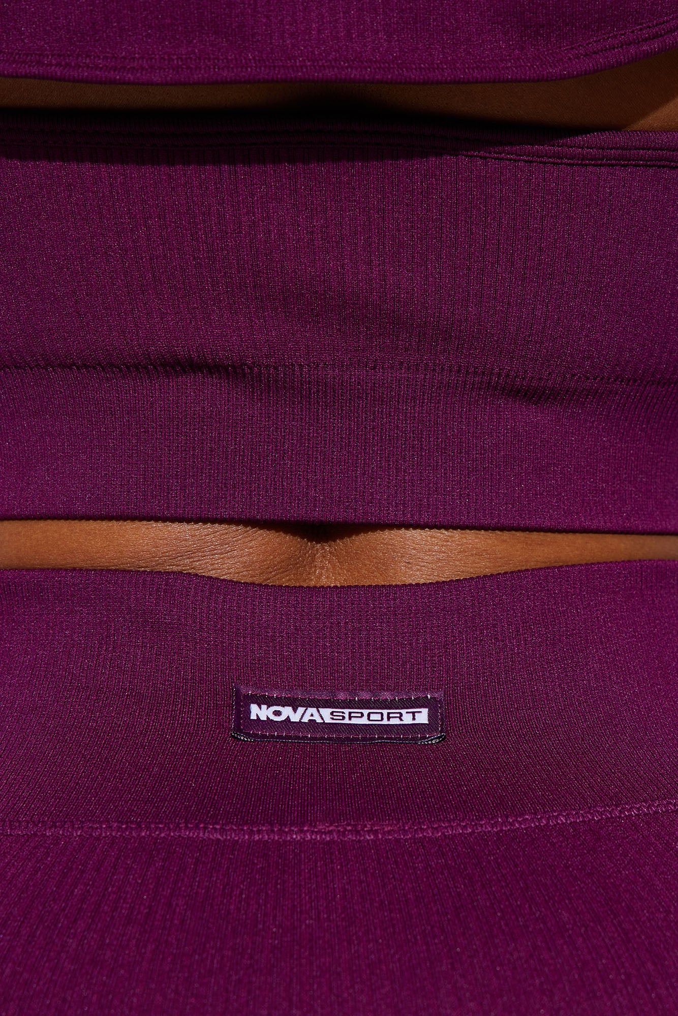 Namaste Seamless Active Leggings - Plum sold by Fashion Nova product image thumbnail 4