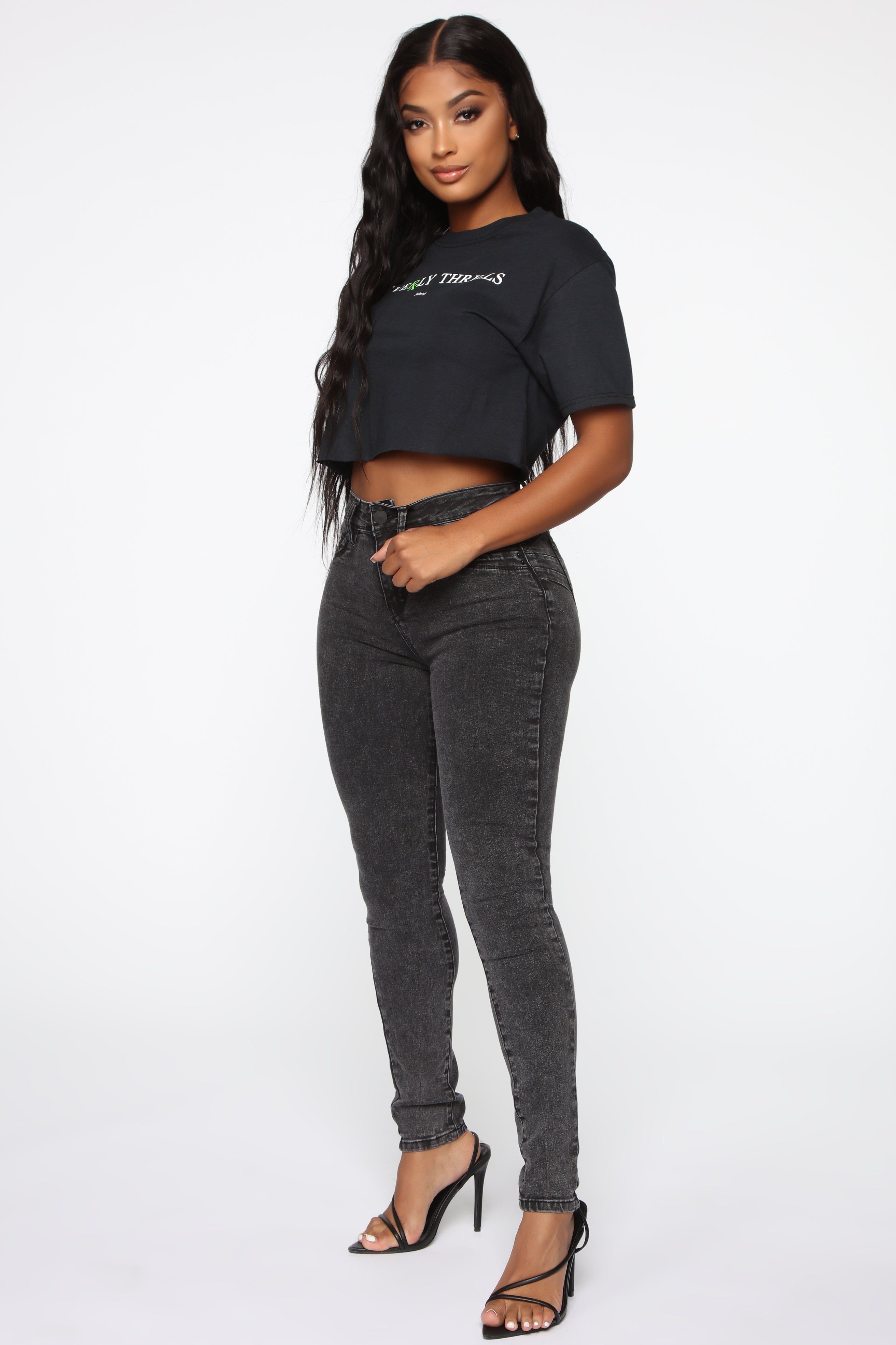 Got You On Lockdown Skinny Jeans - Acid Wash Black sold by Fashion Nova product image thumbnail 4