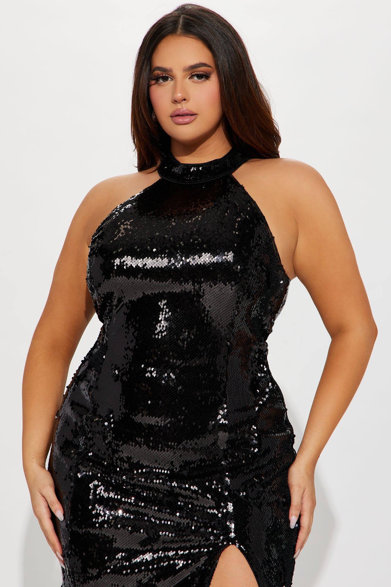 Sofia Sequin Midi Dress - Black sold by Fashion Nova product image thumbnail 5
