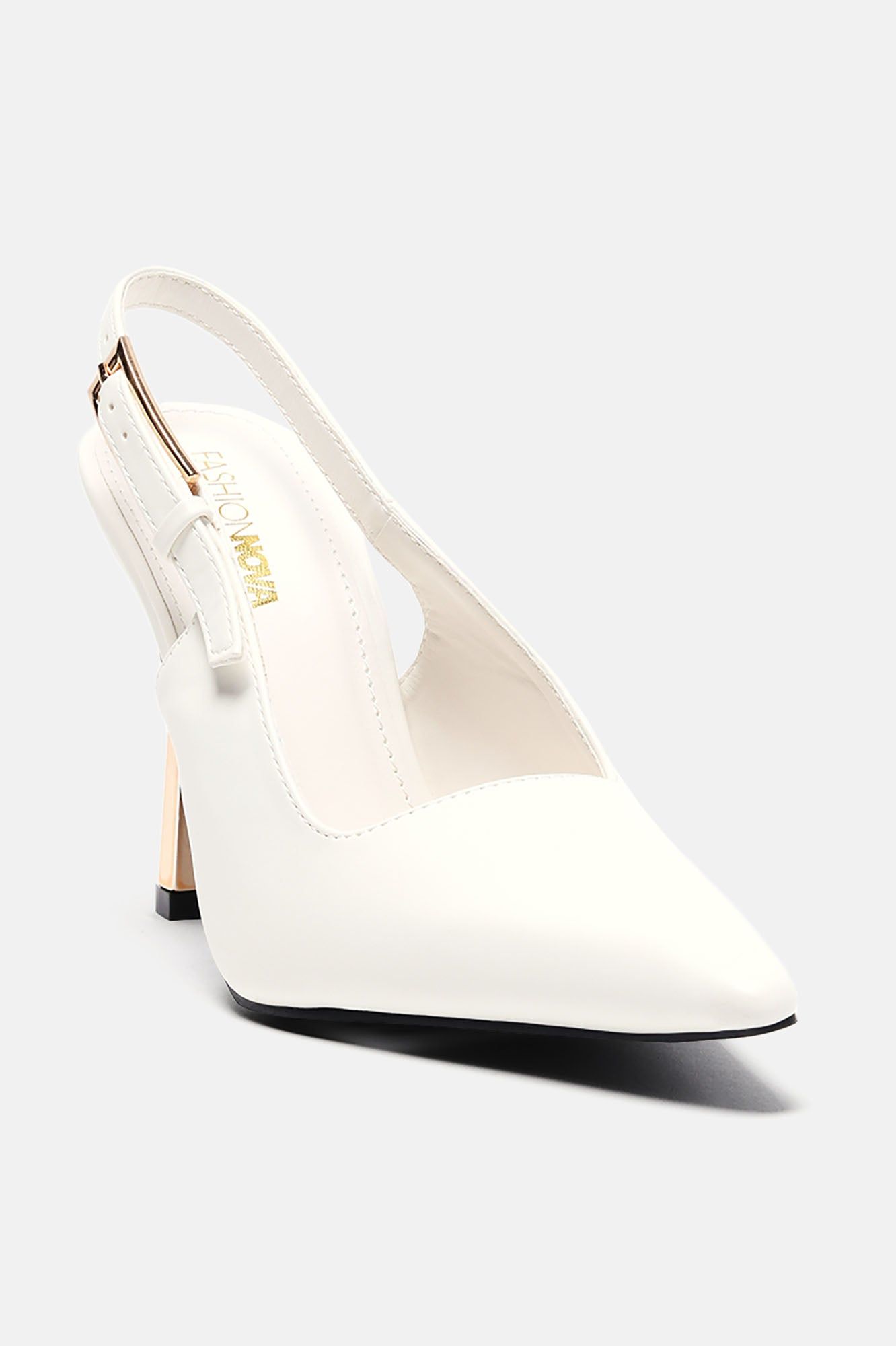 Put The Time In Slingback Pumps - White sold by Fashion Nova product image thumbnail 2