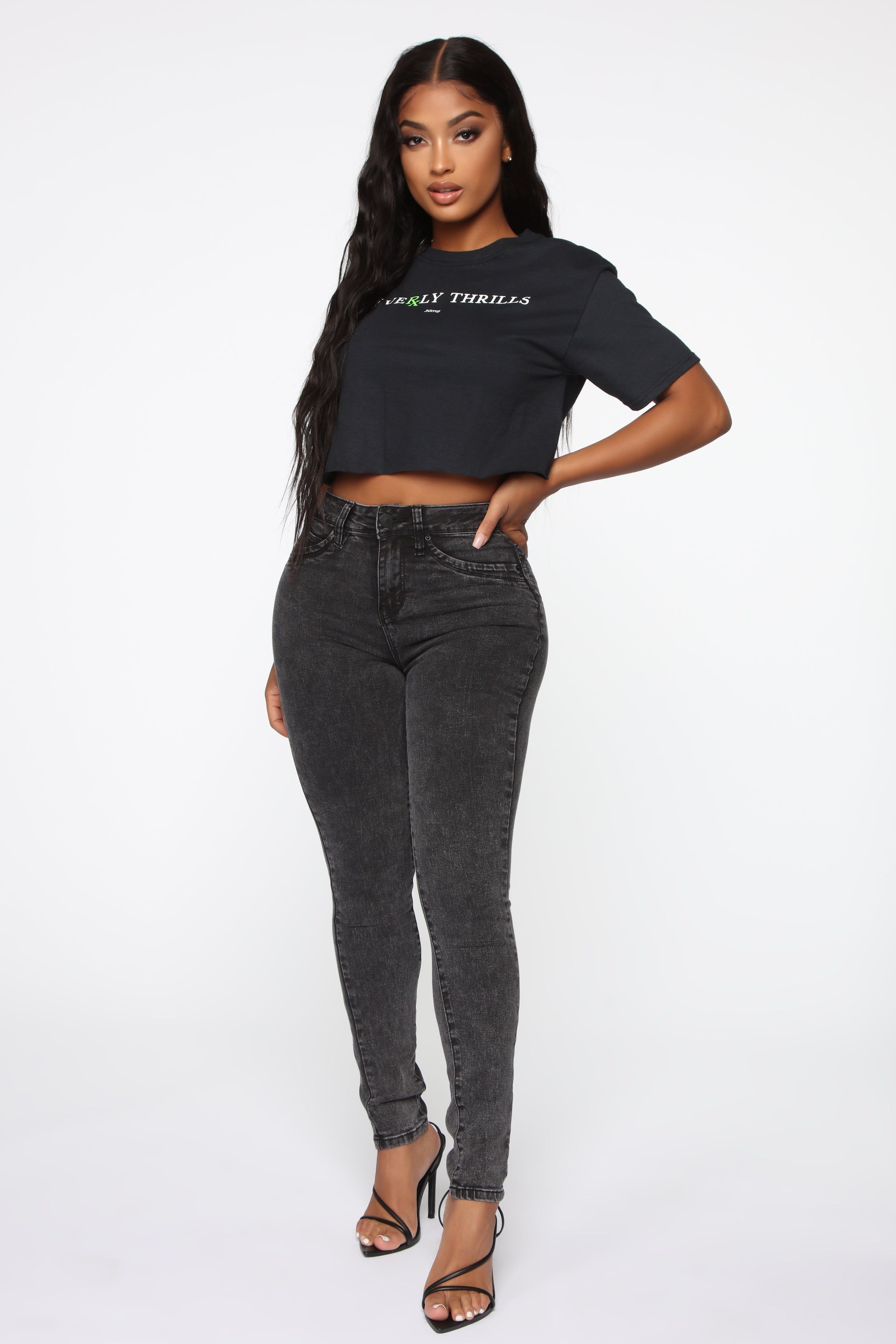 Got You On Lockdown Skinny Jeans - Acid Wash Black sold by Fashion Nova product image thumbnail 2