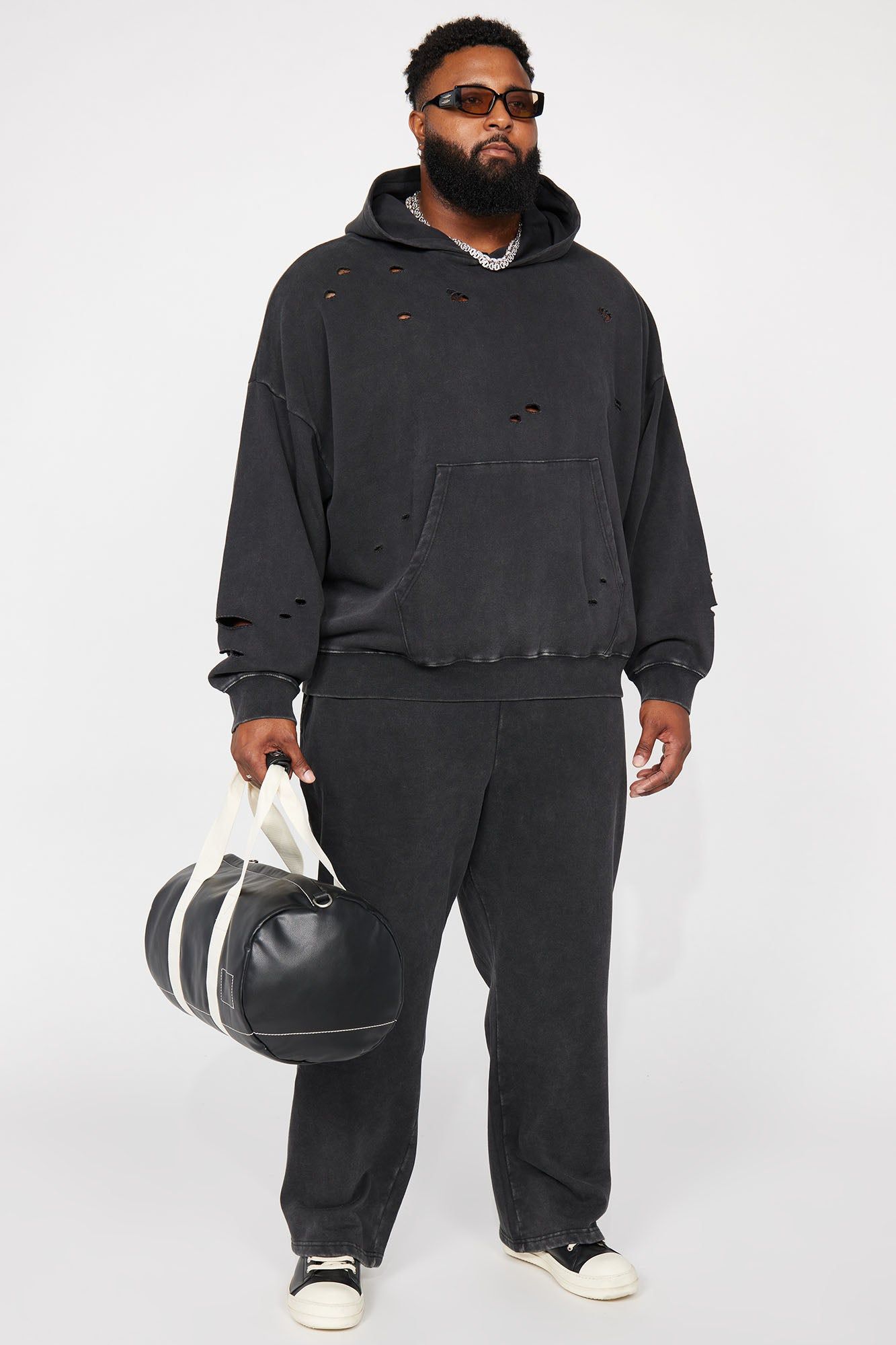 Tyson Ride It Out Oversize Hoodie - Black Wash sold by Fashion Nova product image thumbnail 5