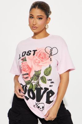 Love Shall Not Graphic Tee - Pink sold by Fashion Nova
