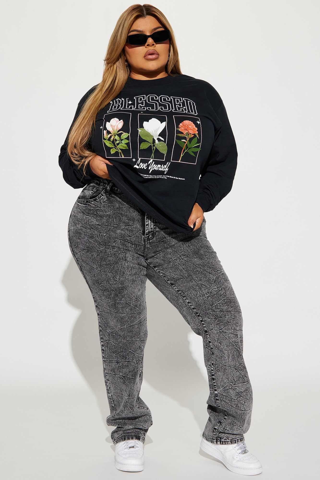 Blessed Love Yourself Tee - Black sold by Fashion Nova product image thumbnail 5