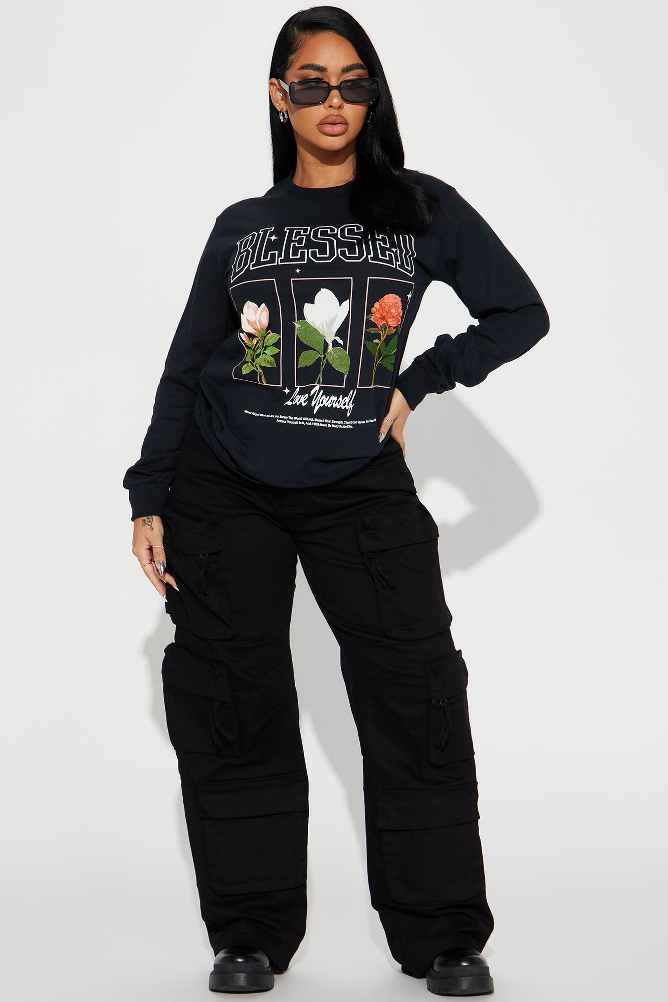 Blessed Love Yourself Tee - Black sold by Fashion Nova product image thumbnail 2