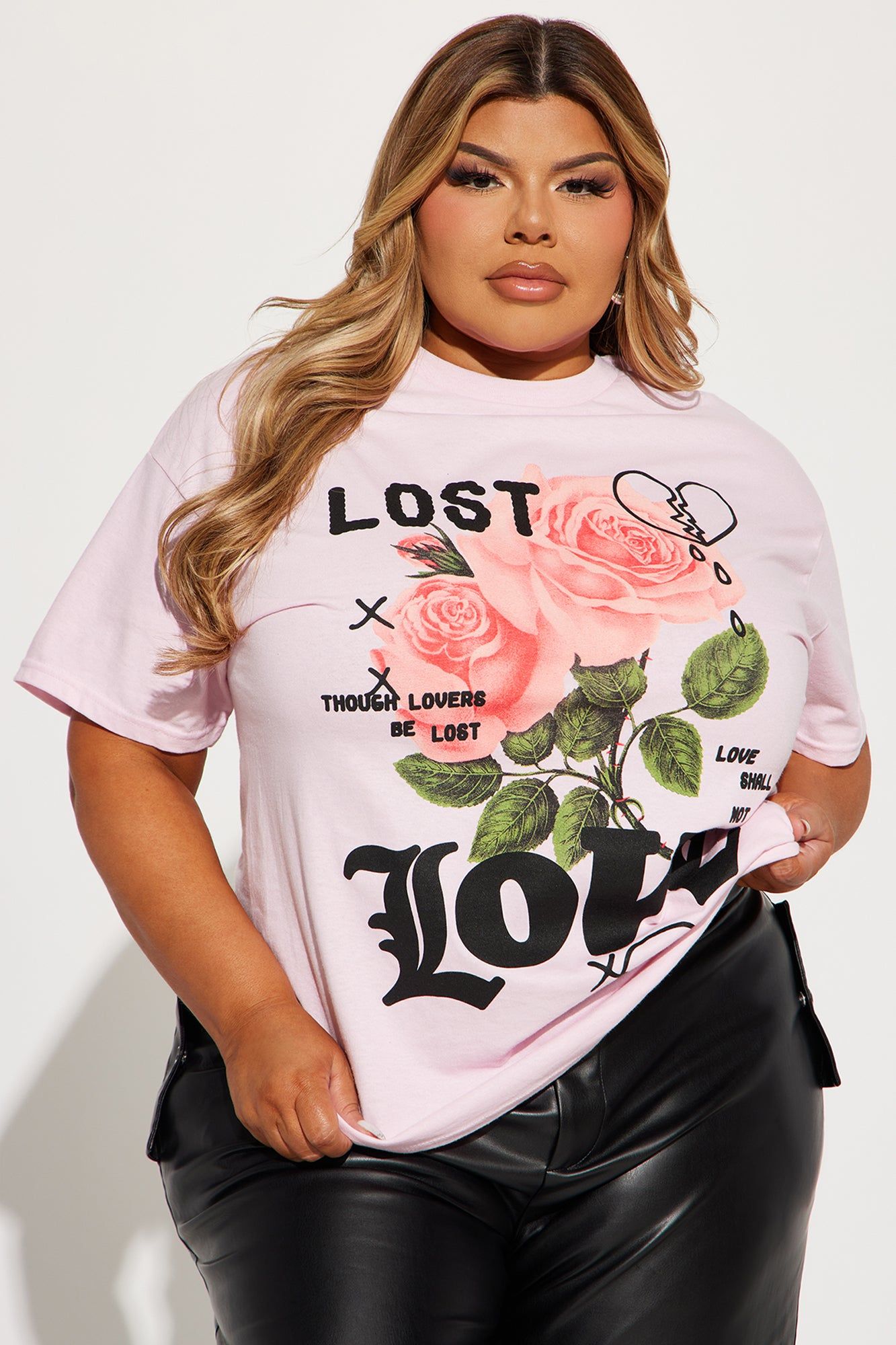 Love Shall Not Graphic Tee - Pink sold by Fashion Nova product image thumbnail 4