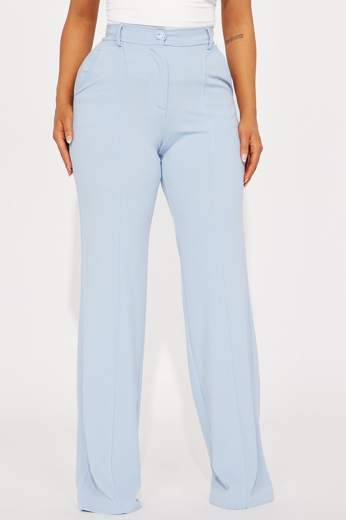 Heidi Wide Leg Trouser Pant - Slate Blue sold by Fashion Nova product image thumbnail 2