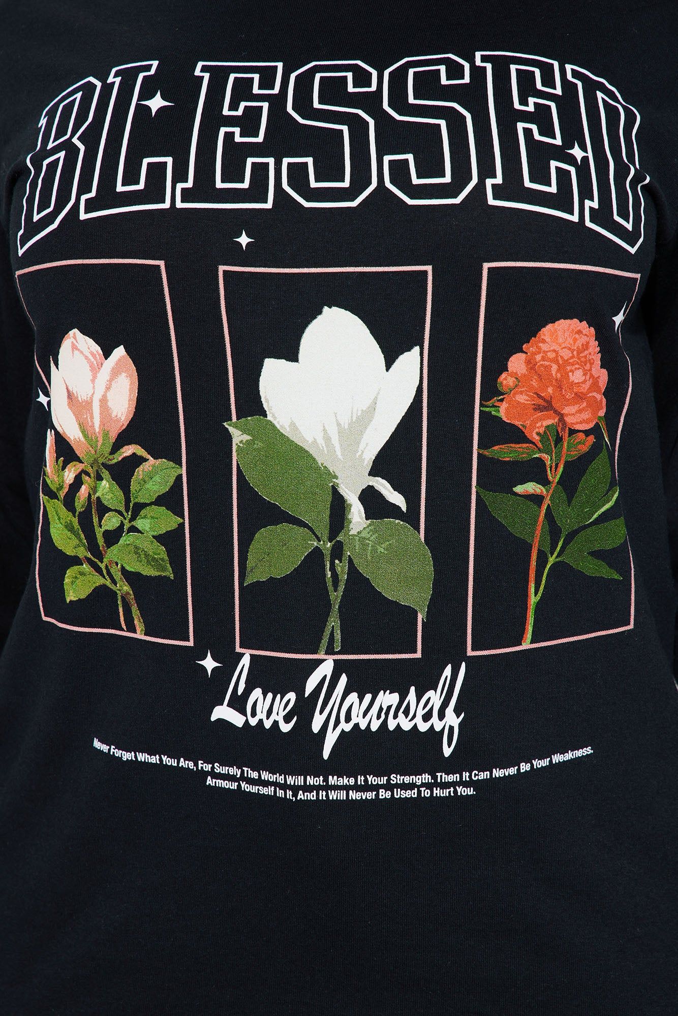 Blessed Love Yourself Tee - Black sold by Fashion Nova product image thumbnail 3