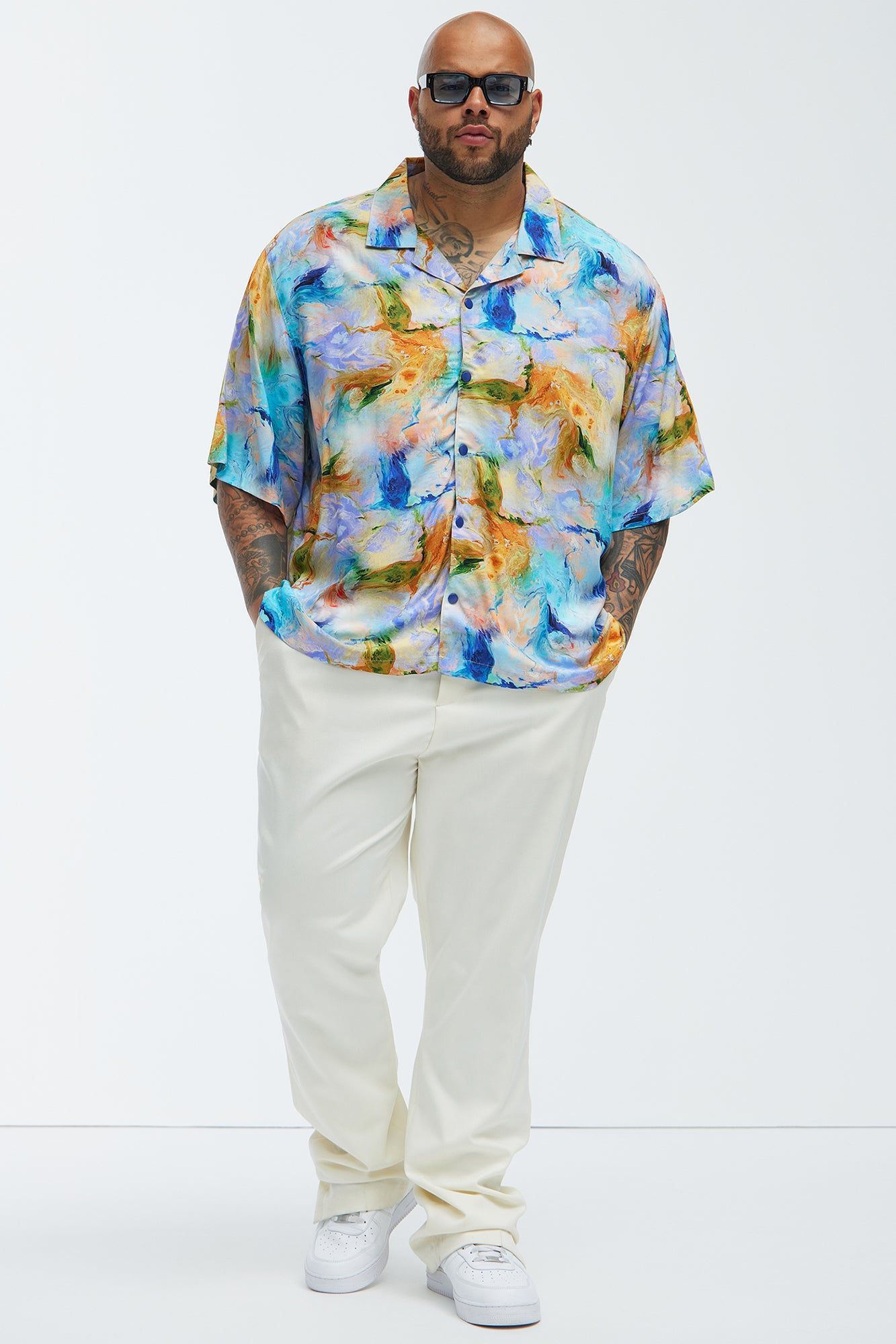 Chatham Oil Painting Shirt - Multi Color sold by Fashion Nova product image thumbnail 5