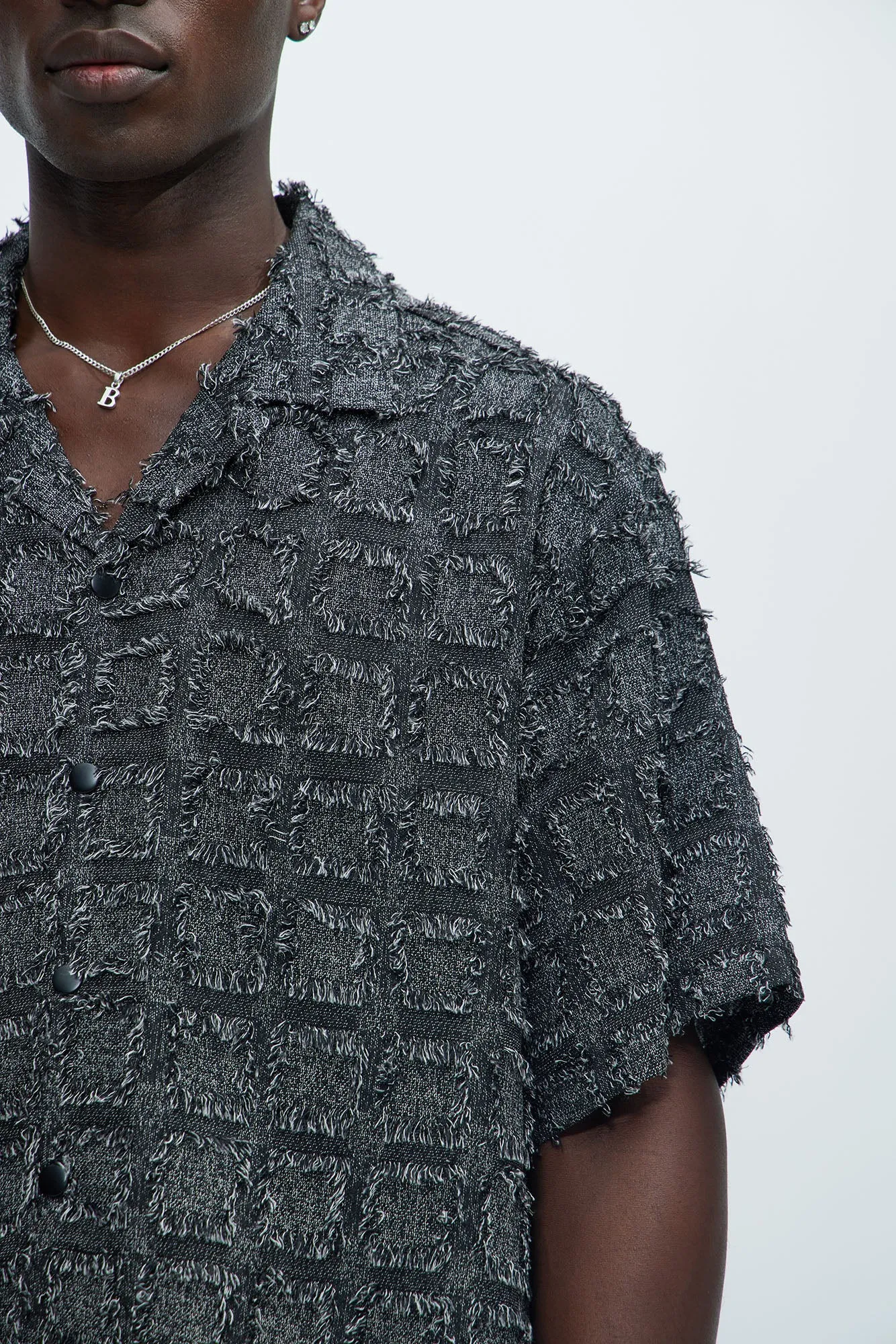 Window Shopping Button Up Shirt - Black/White sold by Fashion Nova product image thumbnail 3