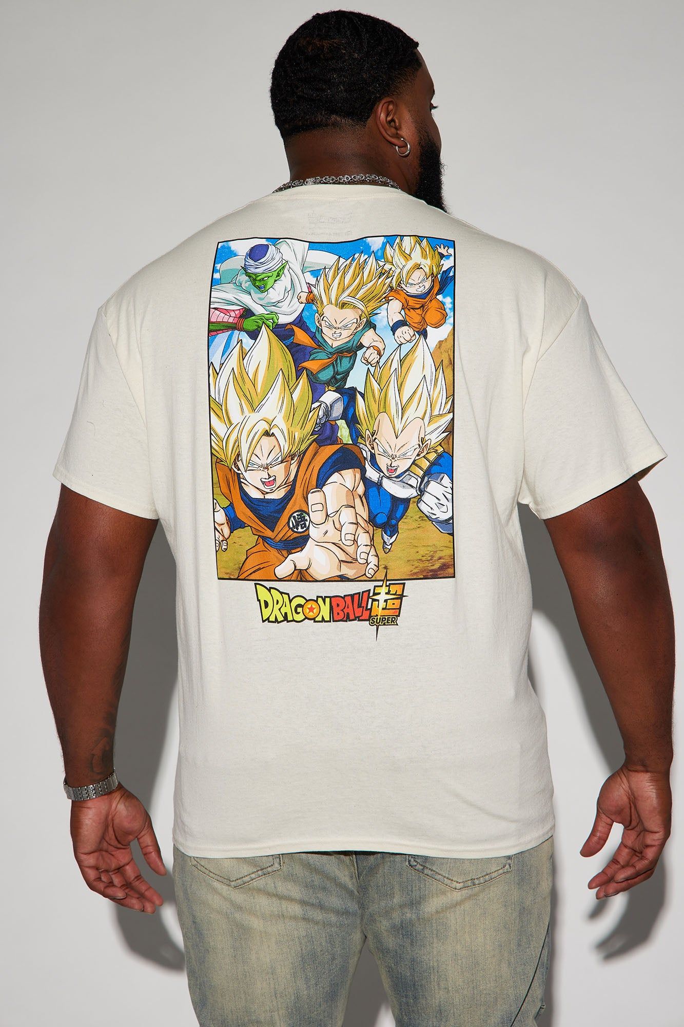 Dragon Ball Z Squad Short Sleeve Tee - Off White sold by Fashion Nova product image thumbnail 5