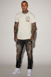 Dragon Ball Z Squad Short Sleeve Tee - Off White sold by Fashion Nova