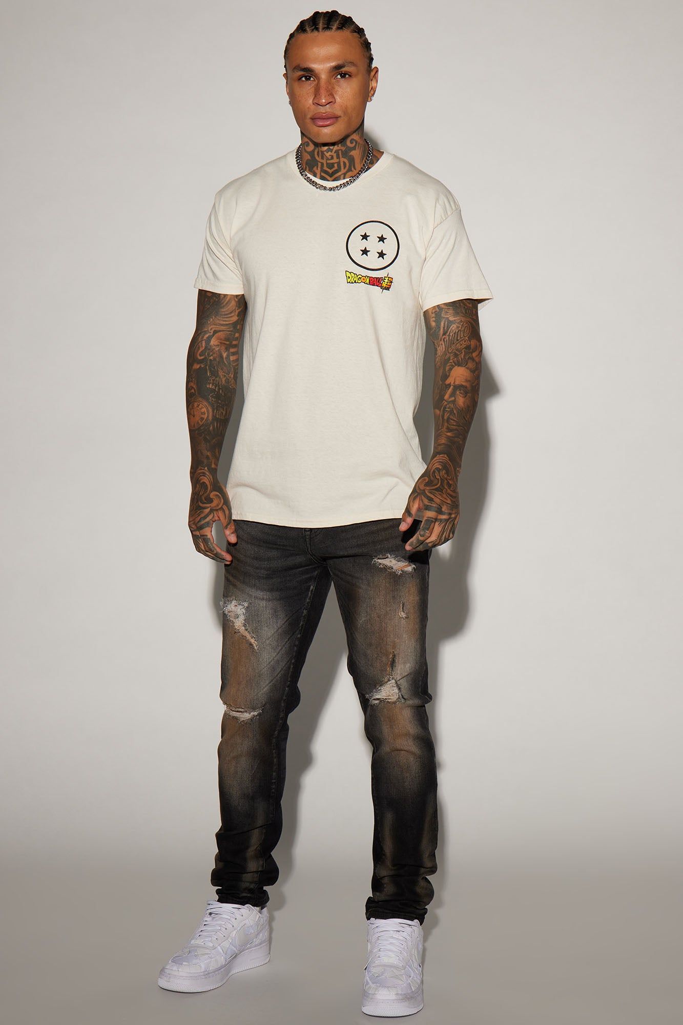 Dragon Ball Z Squad Short Sleeve Tee - Off White sold by Fashion Nova product image thumbnail 2