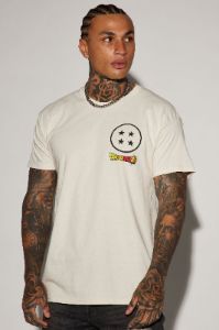 Dragon Ball Z Squad Short Sleeve Tee - Off White sold by Fashion Nova