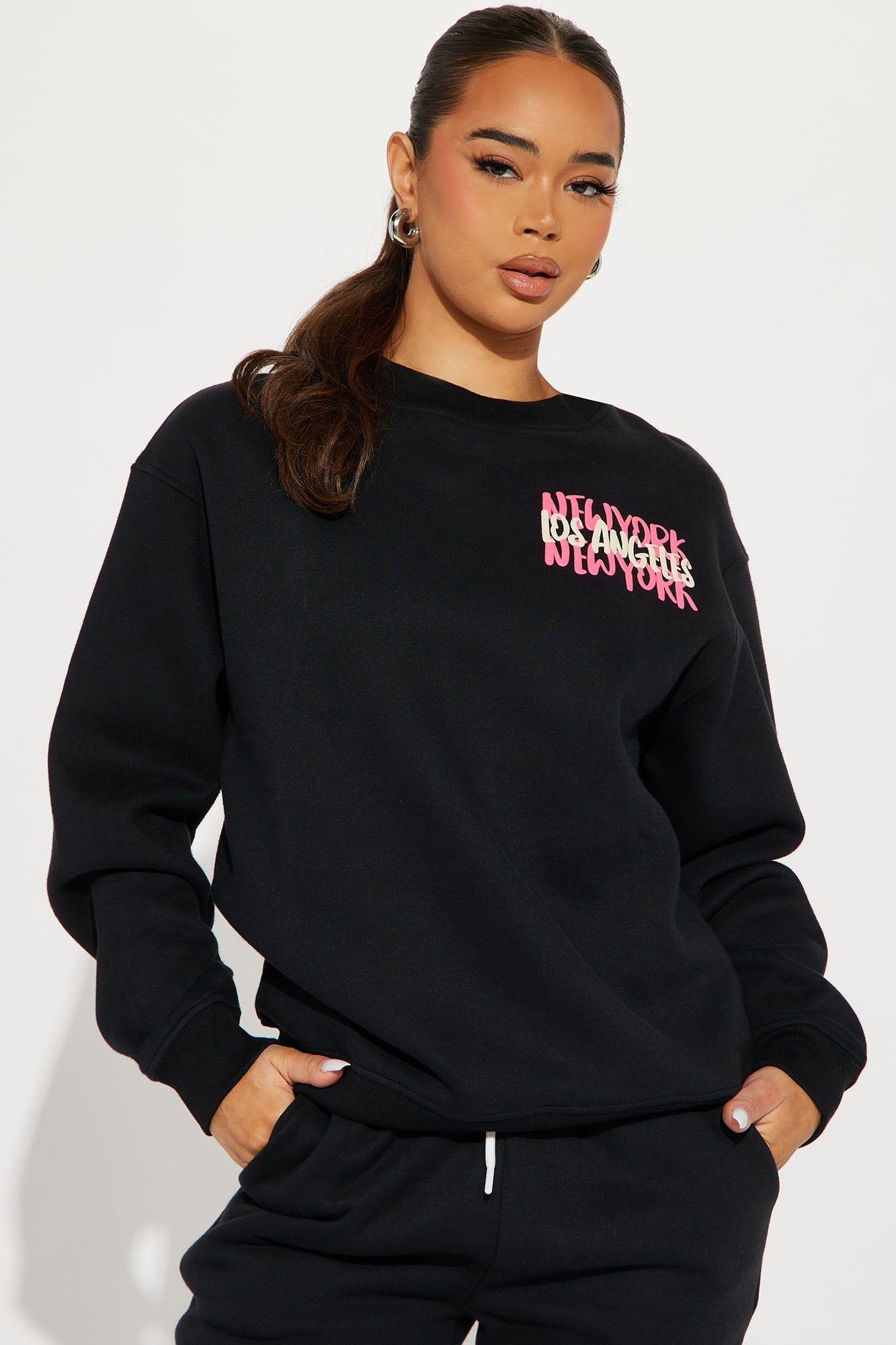 New City Life Jogger Set - Black sold by Fashion Nova product image thumbnail 2