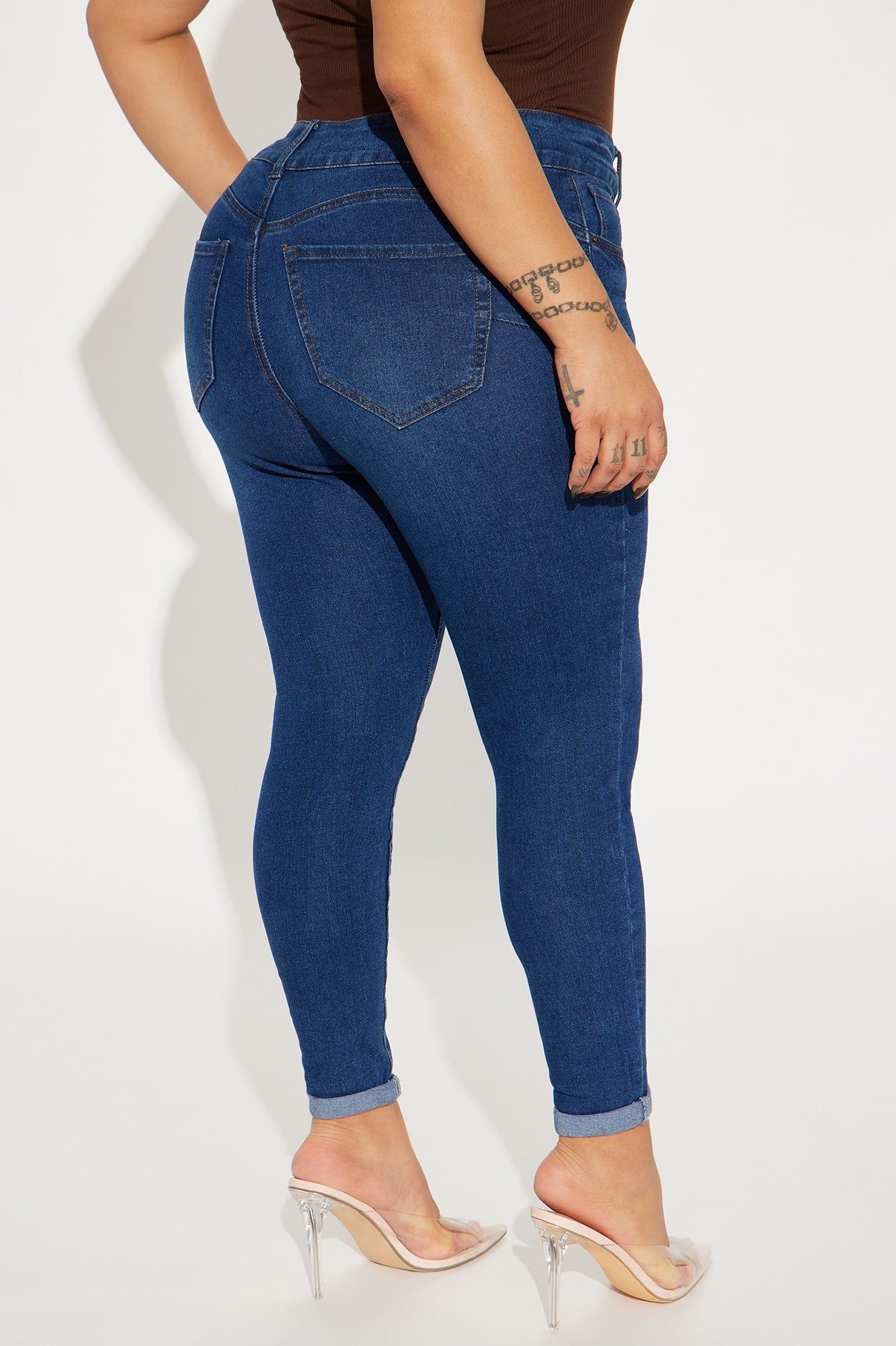 A Real Hot Topic Stretch Skinny Jeans - Dark Wash sold by Fashion Nova product image thumbnail 3