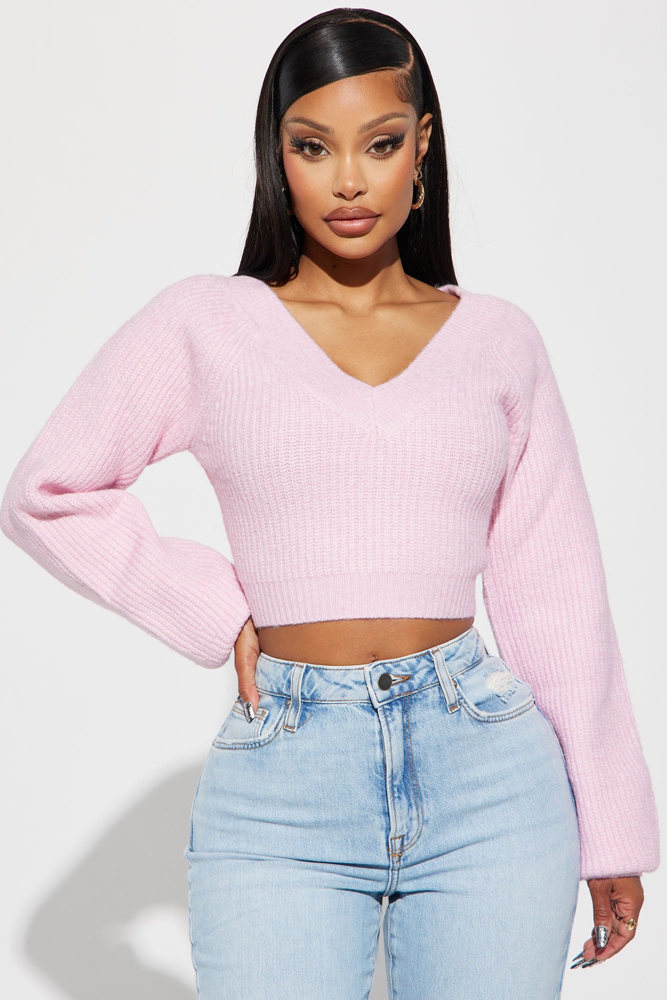 Brentley Sweater - Pink sold by Fashion Nova