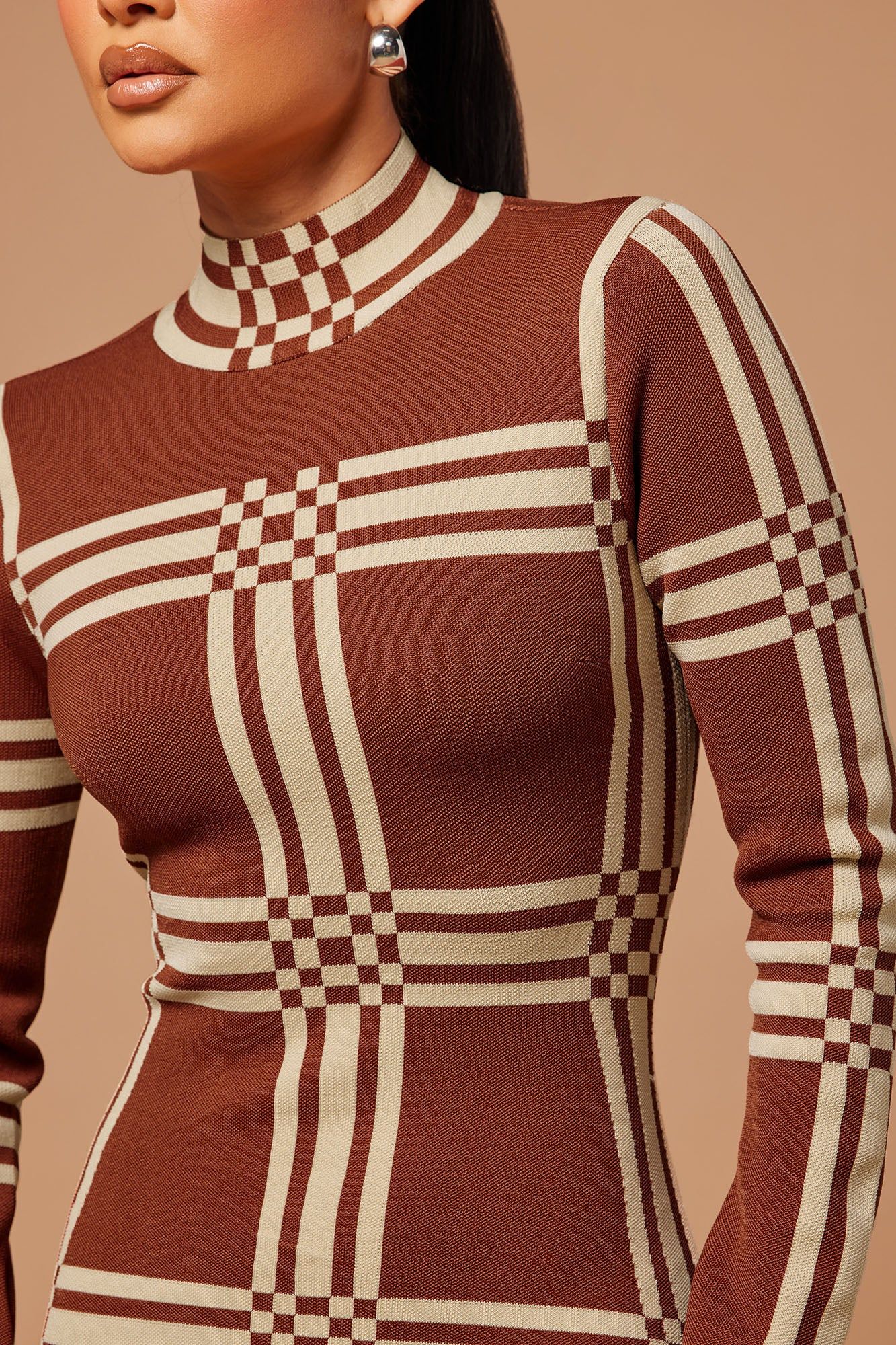 Claudia Knit Maxi Dress - Cognac sold by Fashion Nova product image thumbnail 3