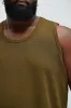 Croydon Textured Relaxed Tank - Olive sold by Fashion Nova