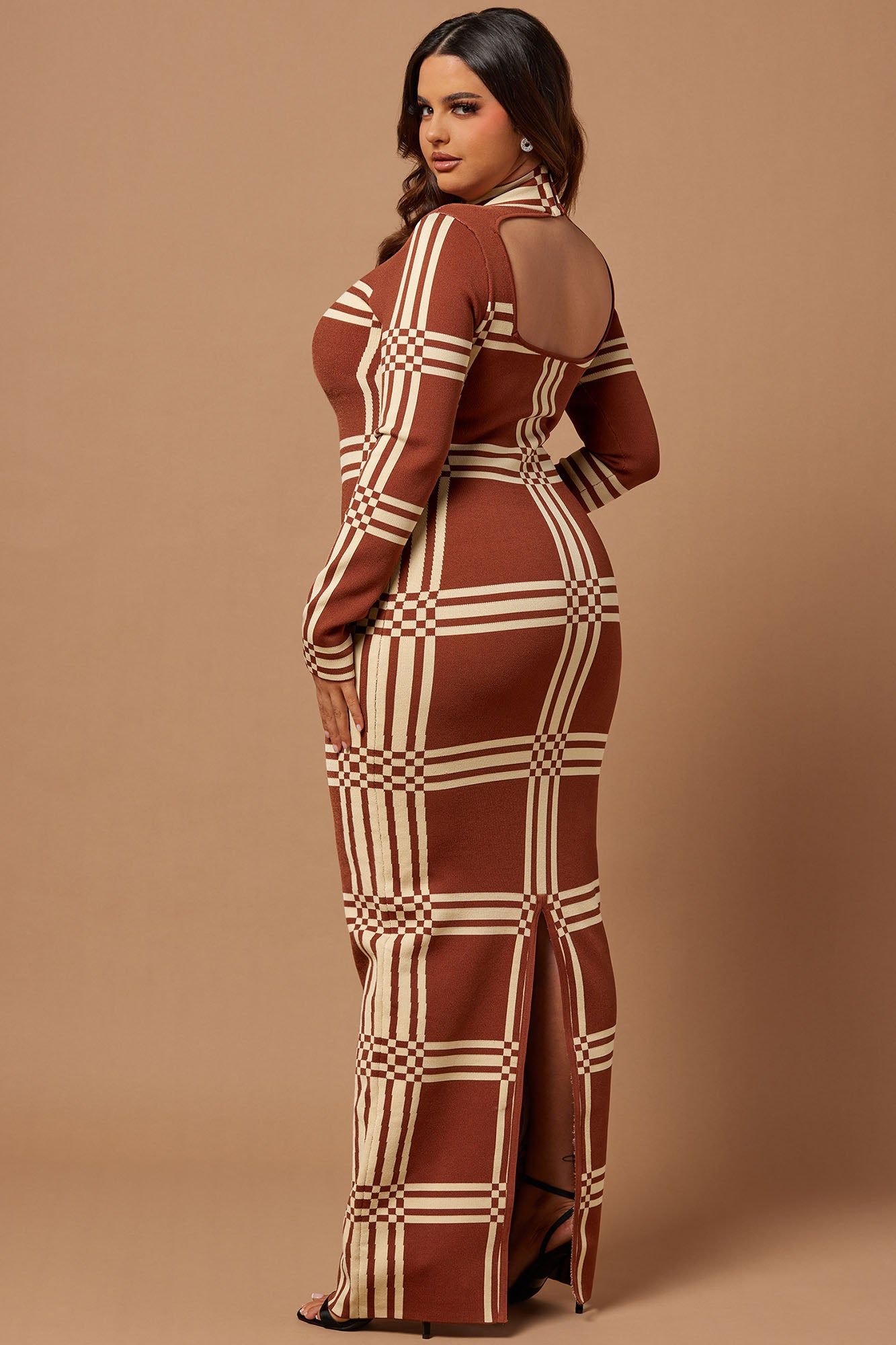 Claudia Knit Maxi Dress - Cognac sold by Fashion Nova product image thumbnail 7
