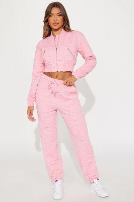 Born This Way Jogger Set - Pink sold by Fashion Nova