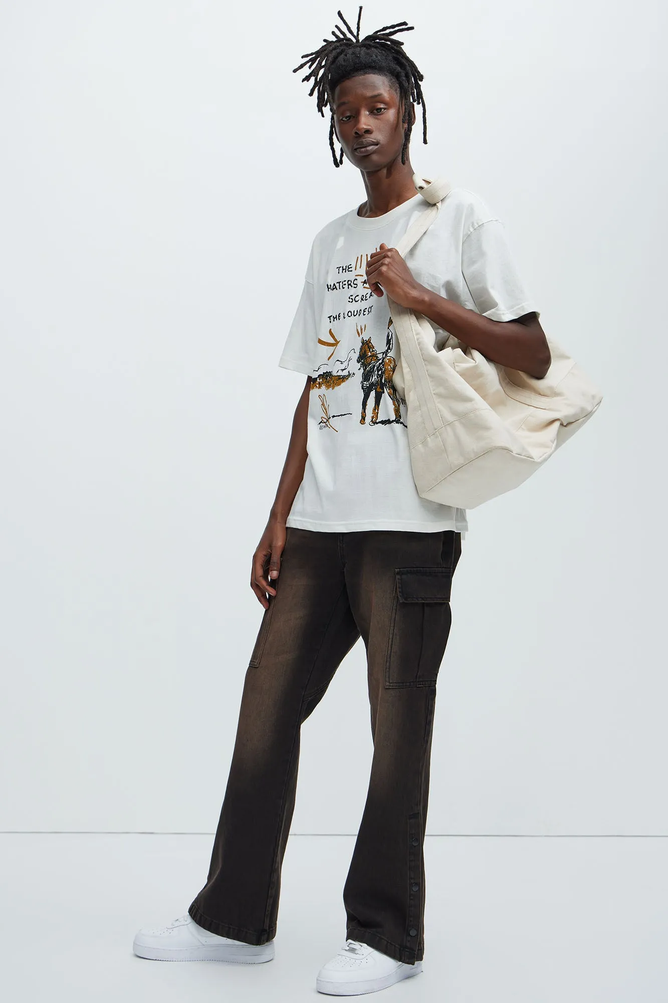 Cowboy Waterfall Short Sleeve Tee - Cream sold by Fashion Nova product image thumbnail 3