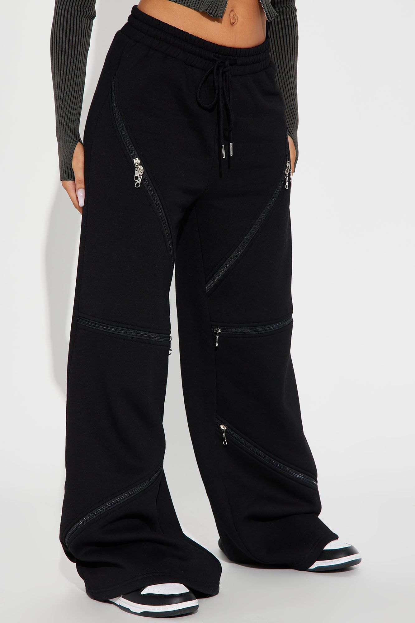 Zip It Lounge Pant - Black sold by Fashion Nova product image thumbnail 2