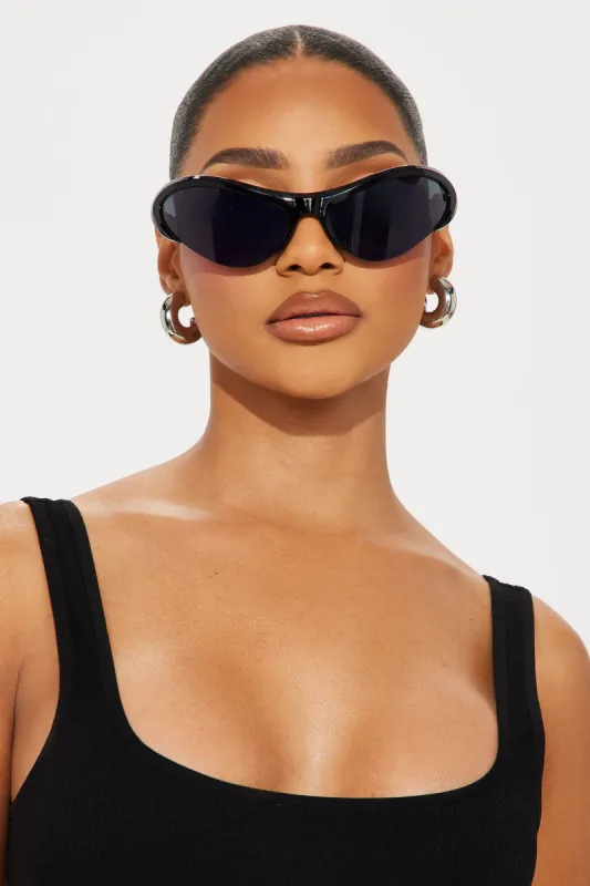 Messing With You Sunglasses - Black sold by Fashion Nova