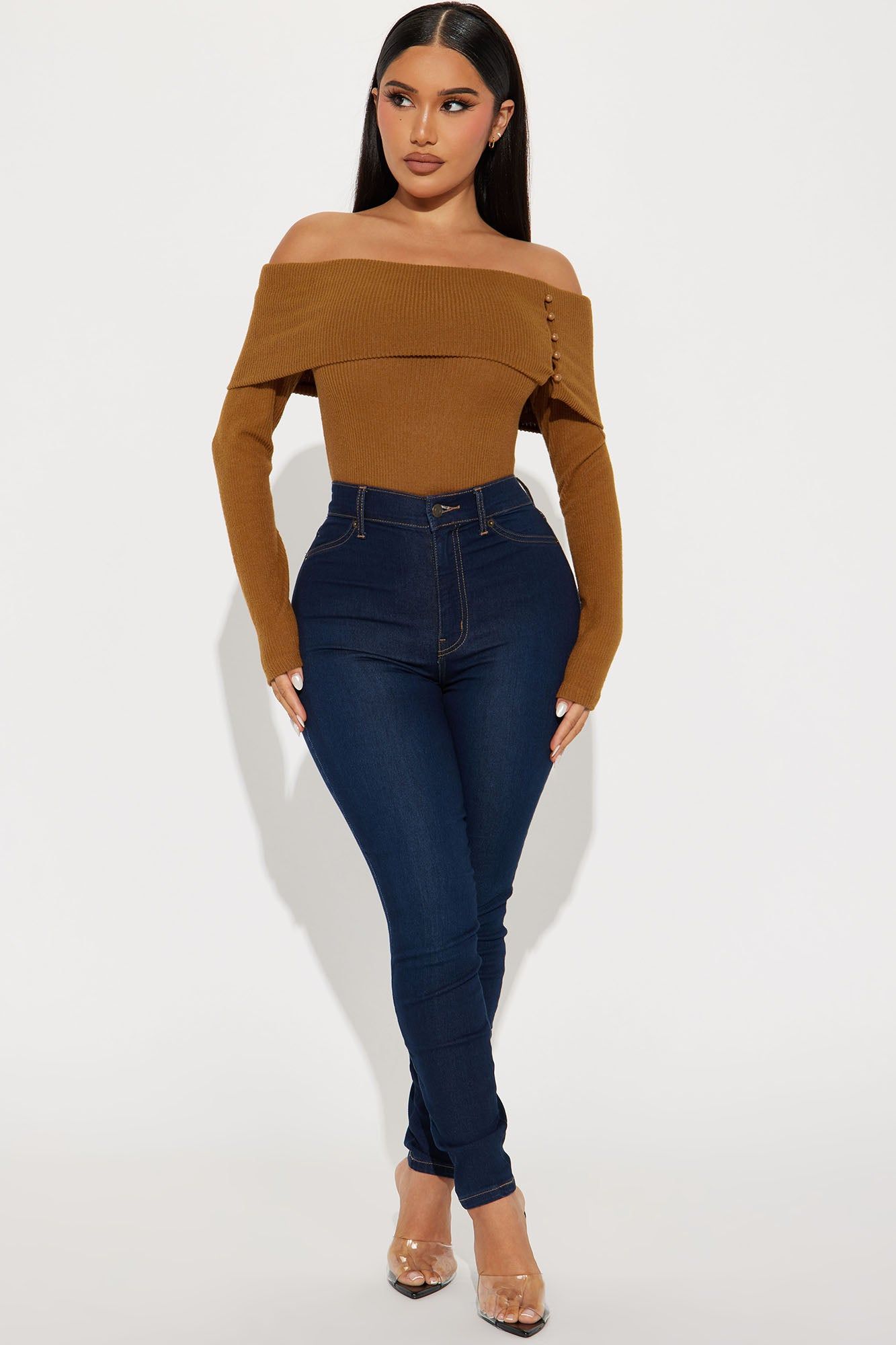 See You Again Off Shoulder Top - Terracotta sold by Fashion Nova product image thumbnail 2