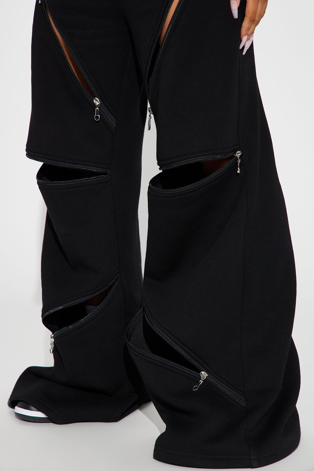 Zip It Lounge Pant - Black sold by Fashion Nova product image thumbnail 3