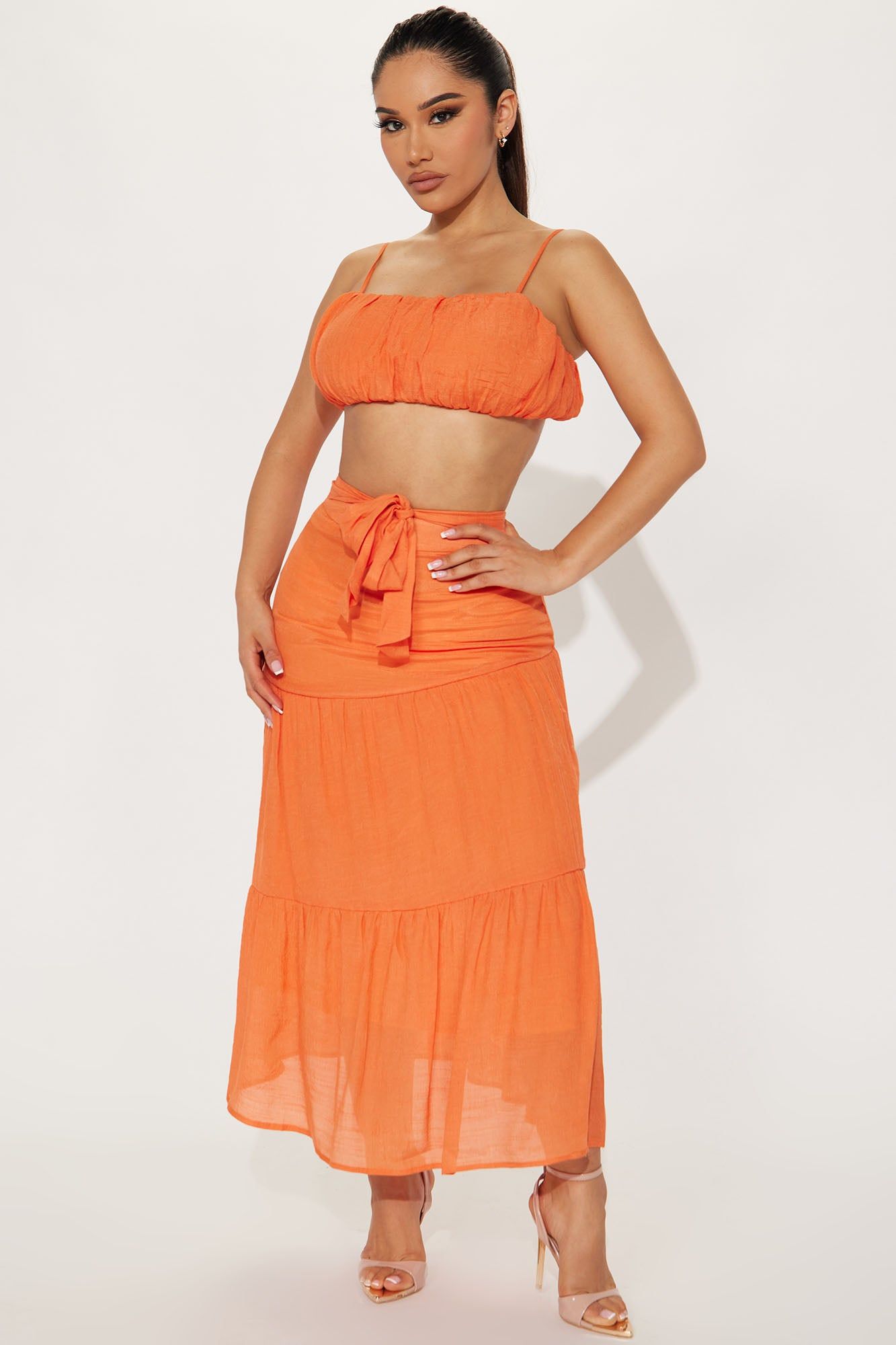 Next Location Skirt Set - Orange sold by Fashion Nova