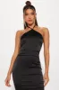 Amelia Satin Maxi Dress - Black sold by Fashion Nova